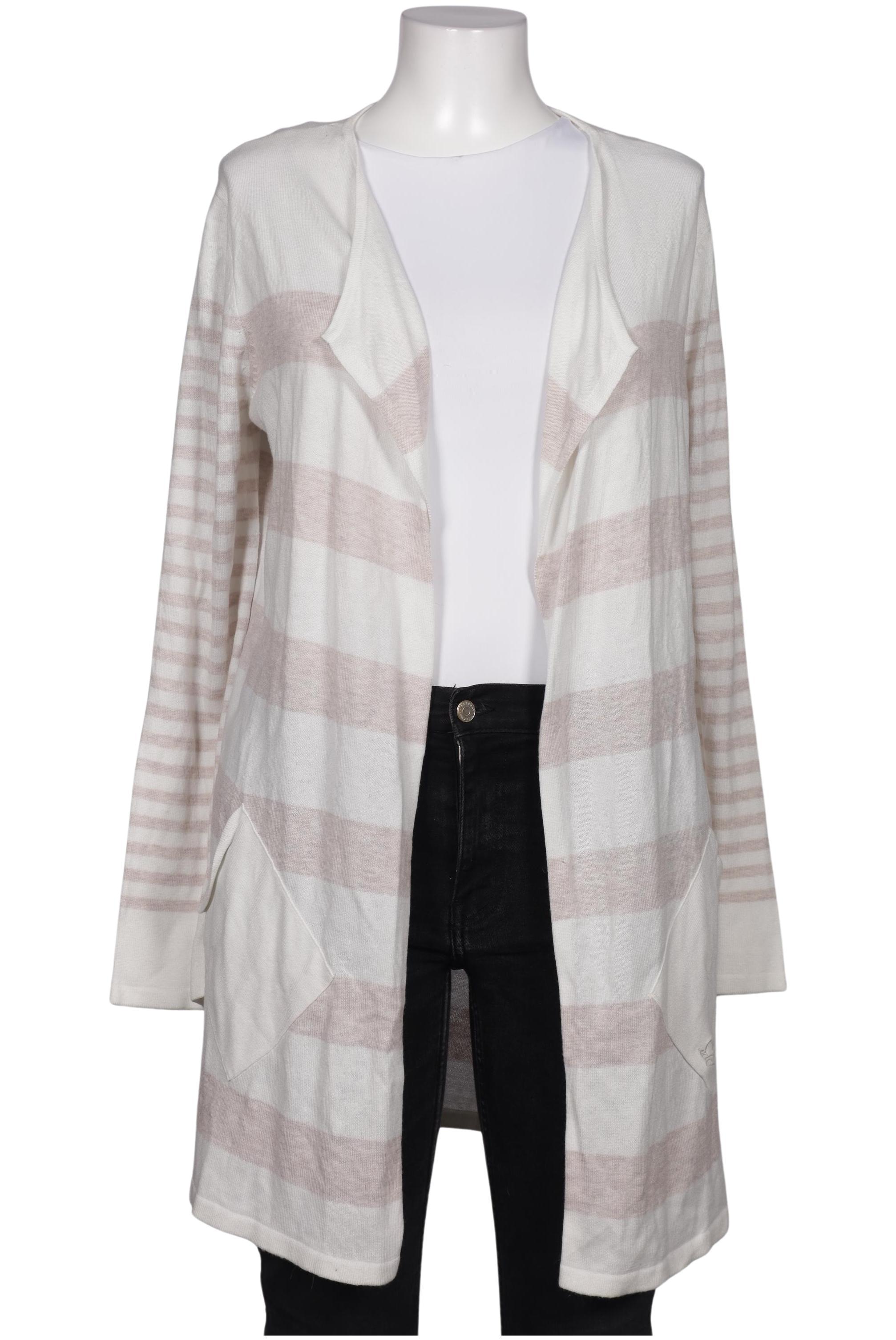 

edc by Esprit Damen Strickjacke, weiß, Gr. 42