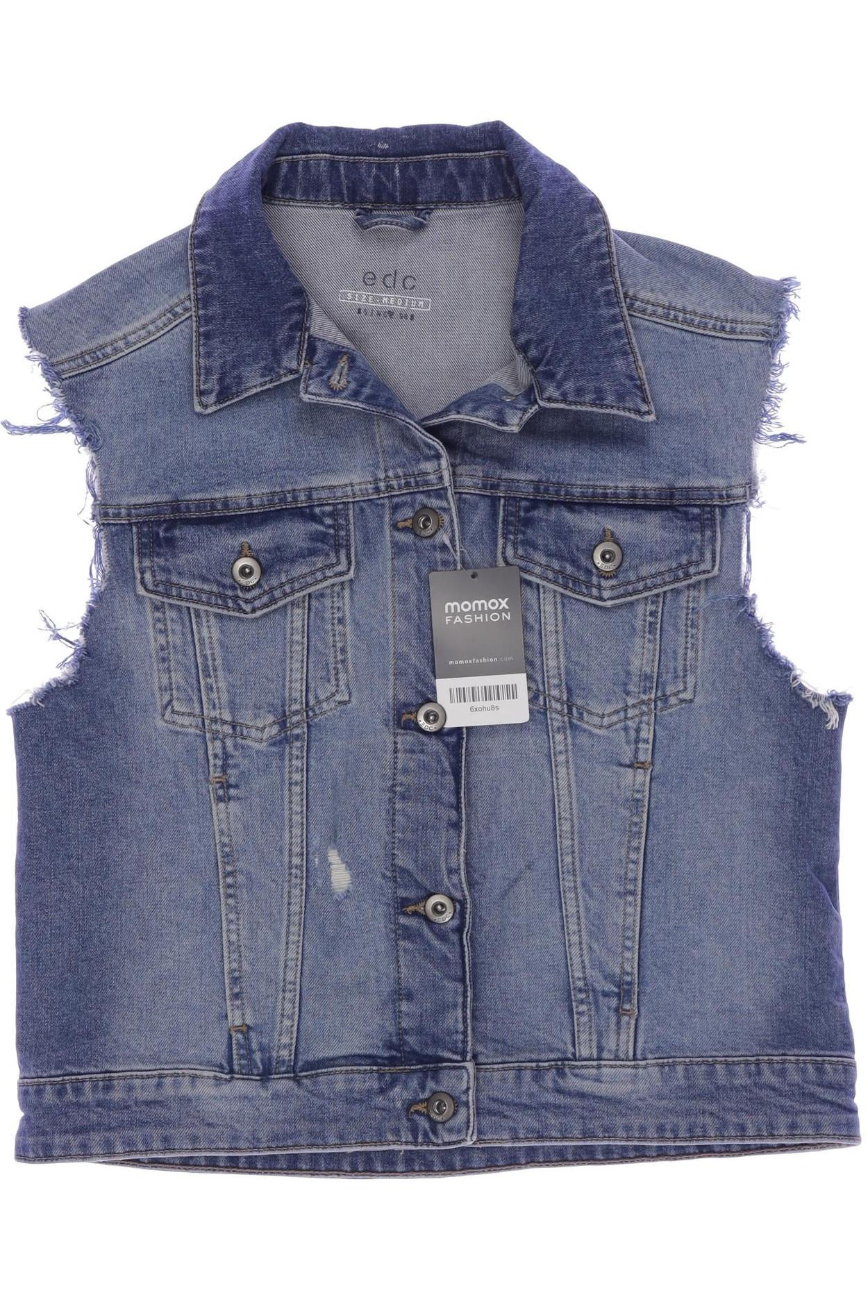 

edc by Esprit Damen Weste, blau, Gr. 38