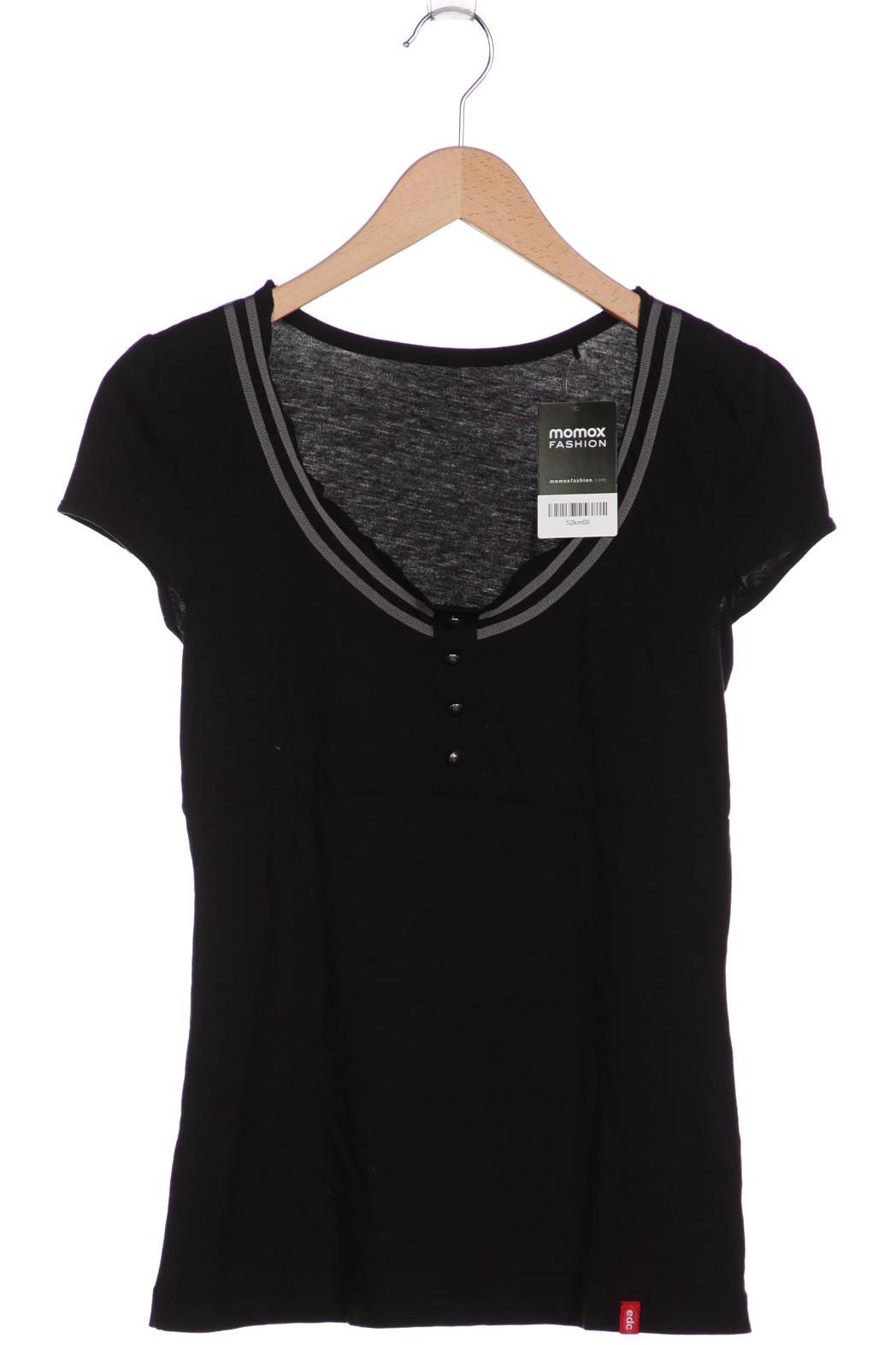 

edc by Esprit Damen T-Shirt, schwarz, Gr. 38