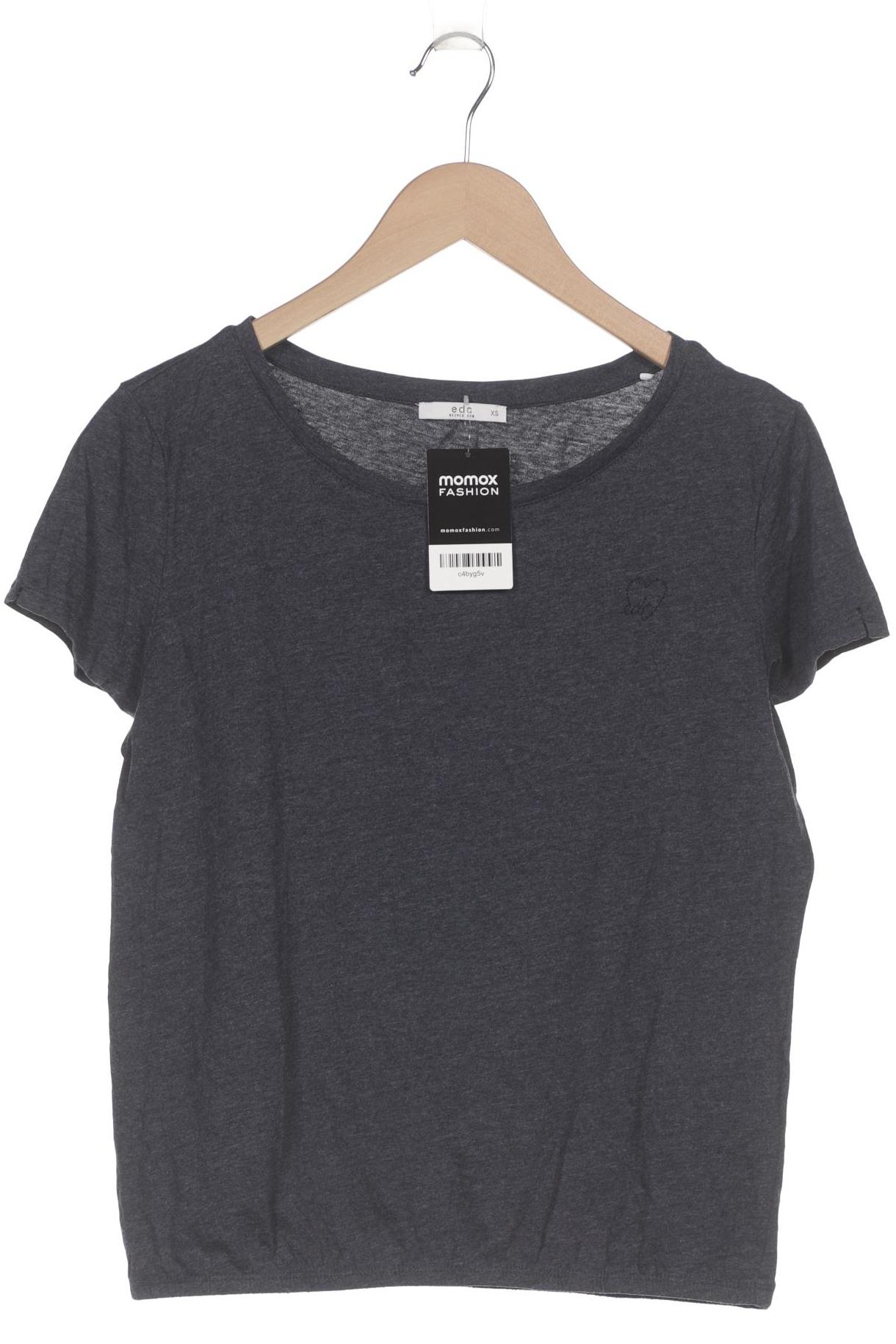 

edc by Esprit Damen T-Shirt, marineblau, Gr. 34