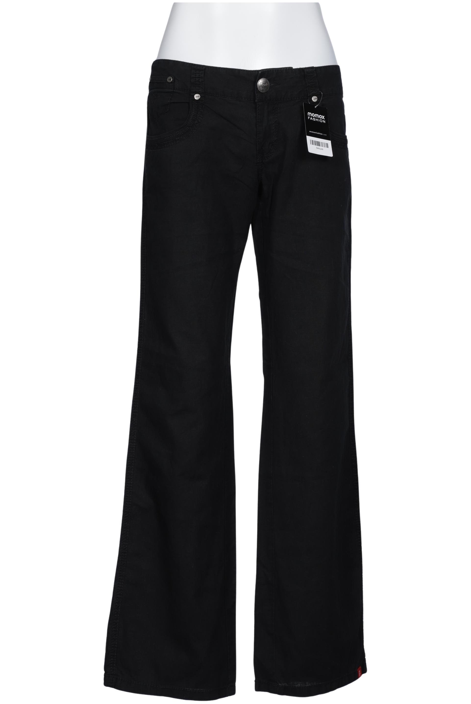 

edc by Esprit Damen Stoffhose, schwarz, Gr. 40