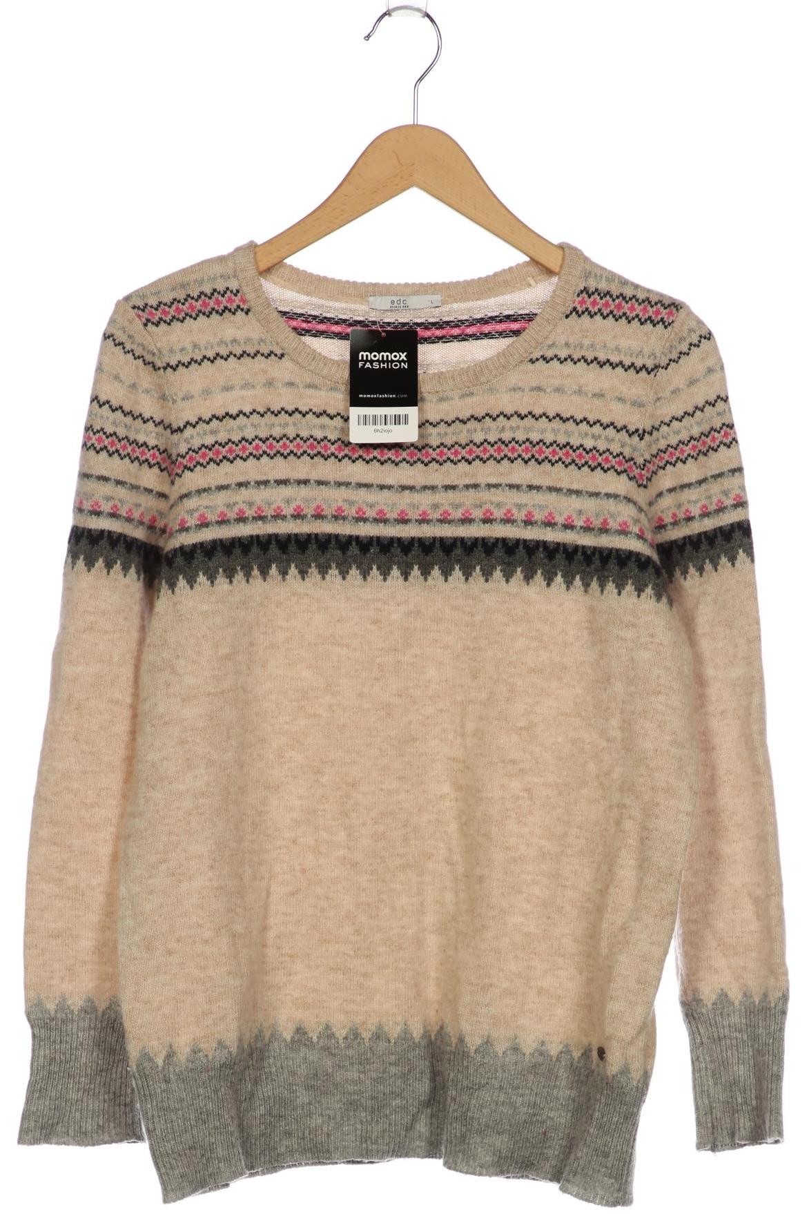 

edc by Esprit Damen Pullover, beige, Gr. 42