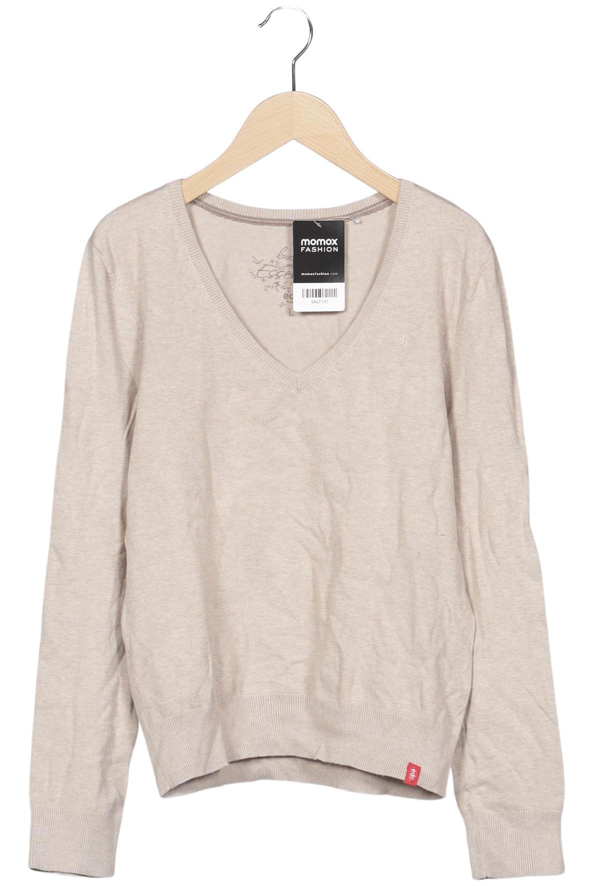 

edc by Esprit Damen Pullover, beige, Gr. 42