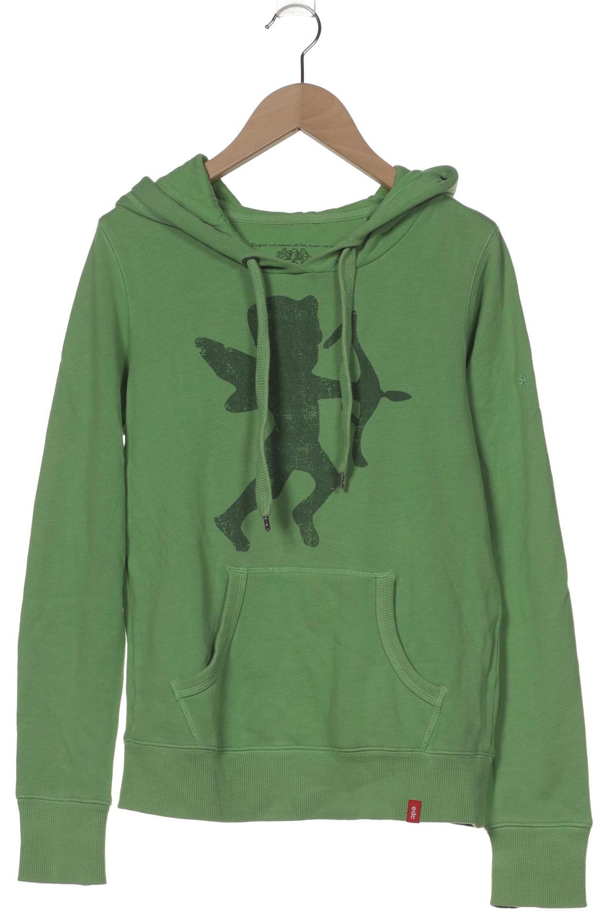 

edc by Esprit Damen Kapuzenpullover, grün, Gr. 36