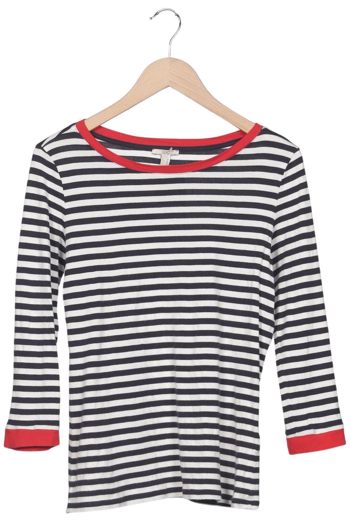 

edc by Esprit Damen Langarmshirt, mehrfarbig, Gr. 44