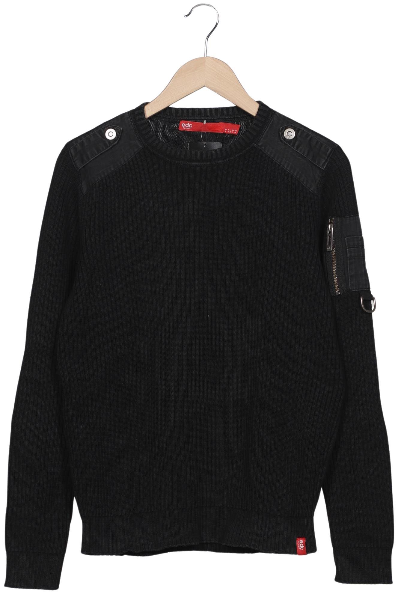 

edc by Esprit Herren Pullover, schwarz, Gr. 52