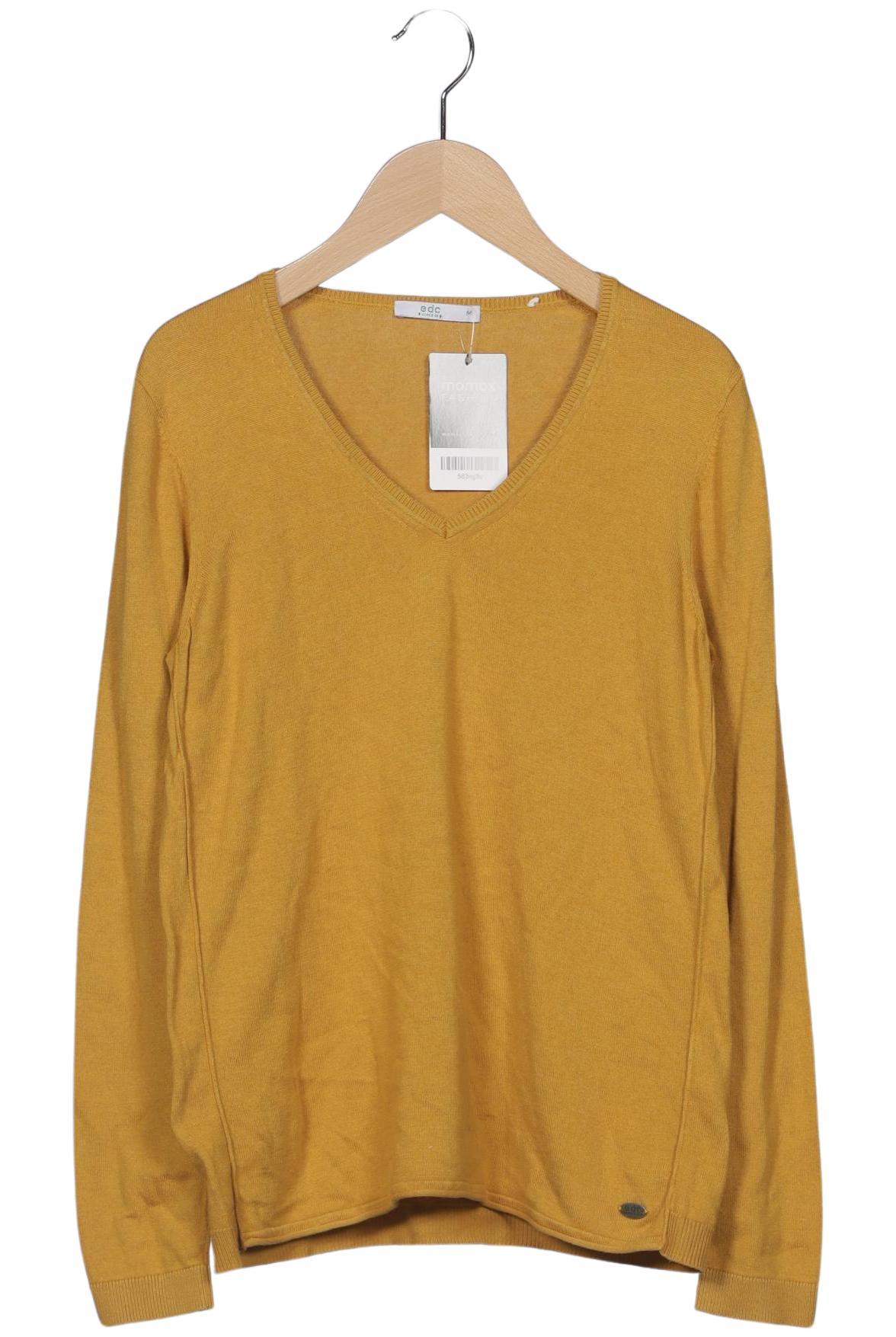 

edc by Esprit Damen Pullover, gelb, Gr. 38