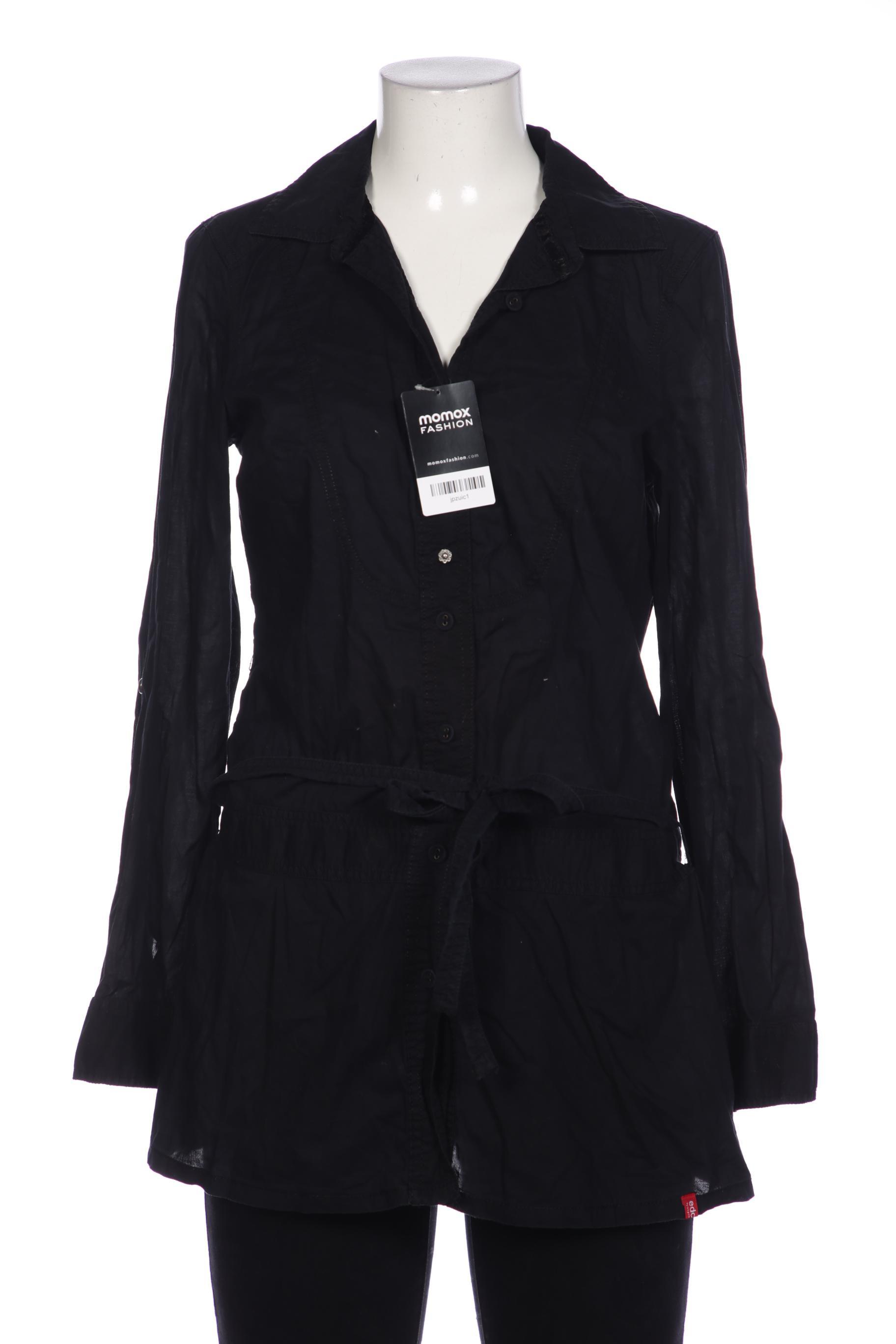 

edc by Esprit Damen Bluse, schwarz, Gr. 38