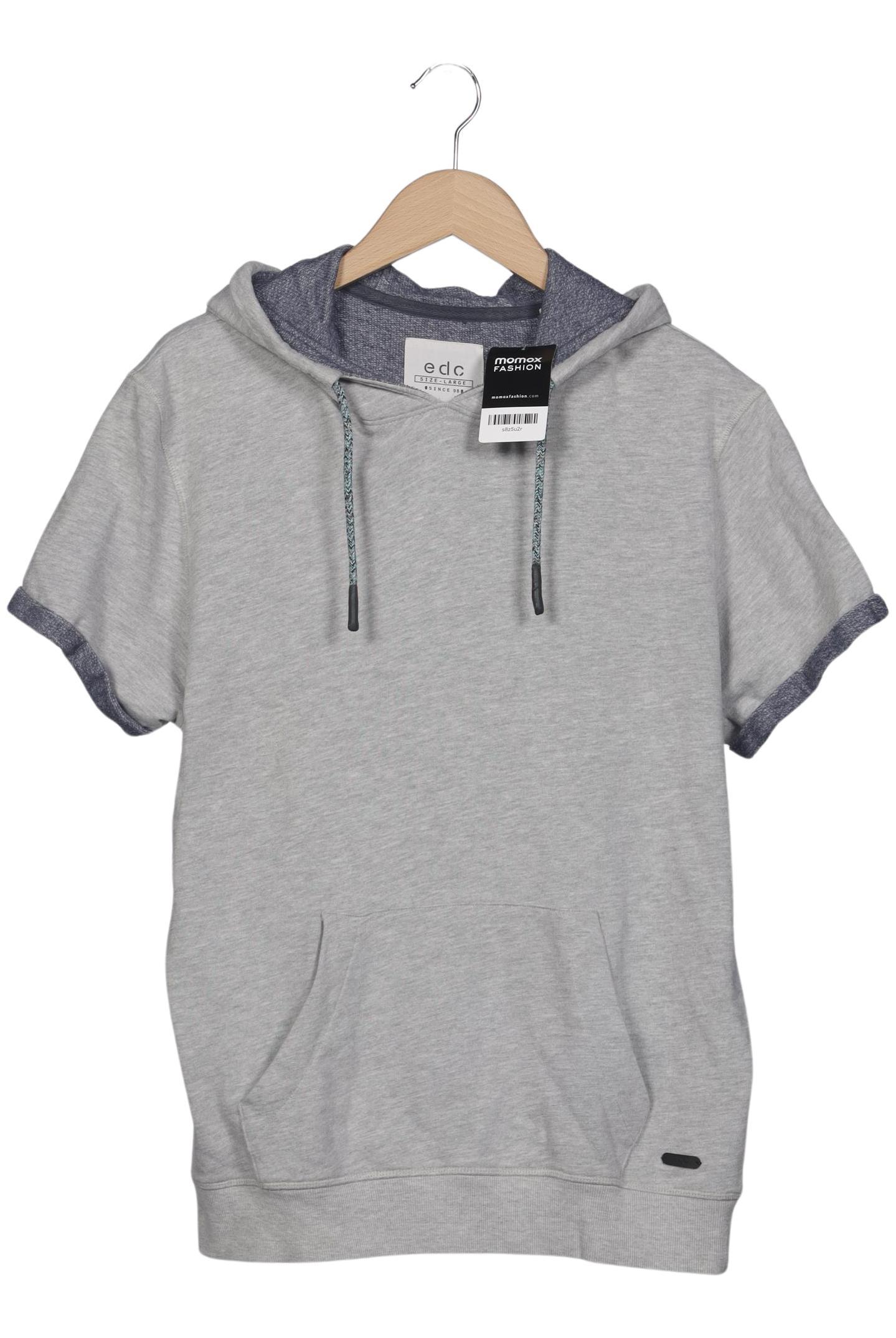 

edc by Esprit Herren Kapuzenpullover, grau, Gr. 52