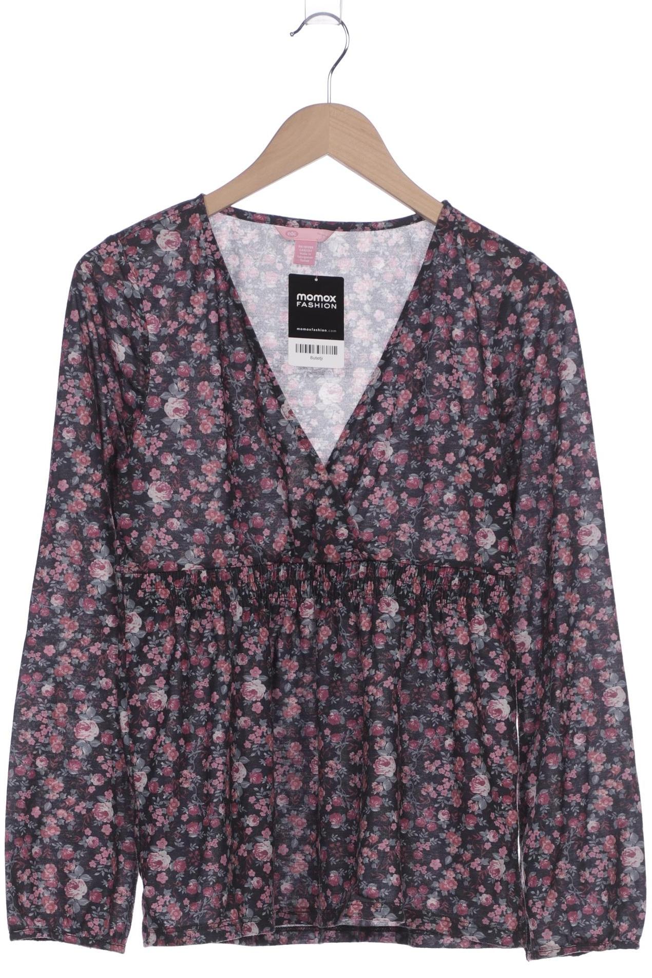 

edc by Esprit Damen Langarmshirt, schwarz, Gr. 42