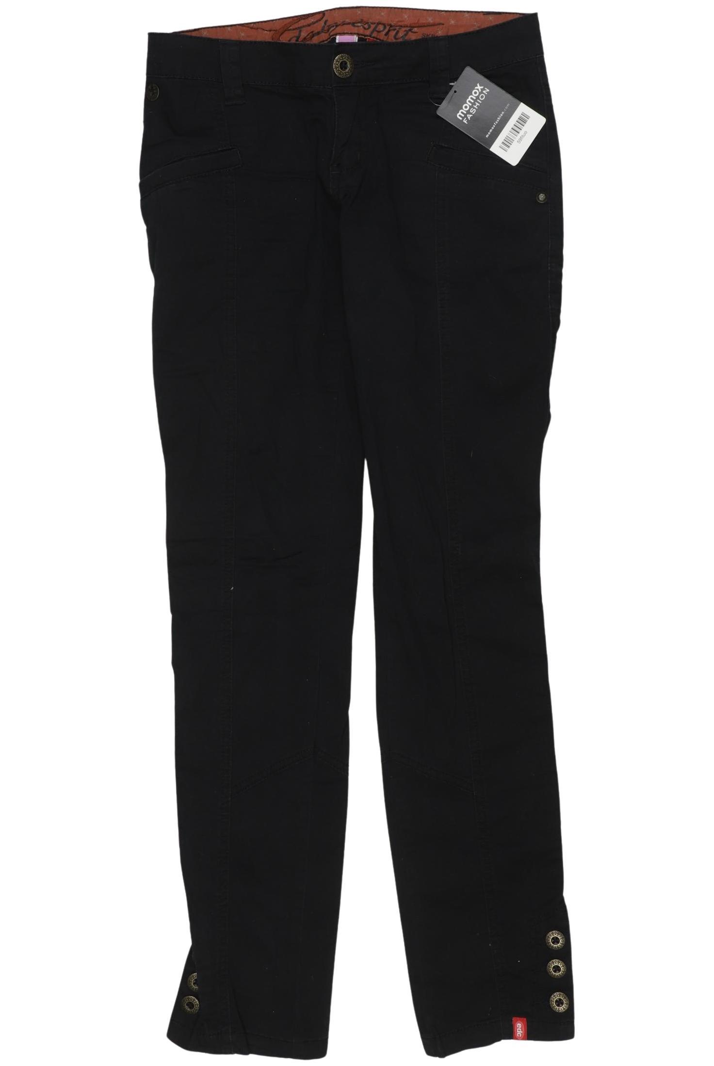 

edc by Esprit Damen Stoffhose, schwarz, Gr. 32
