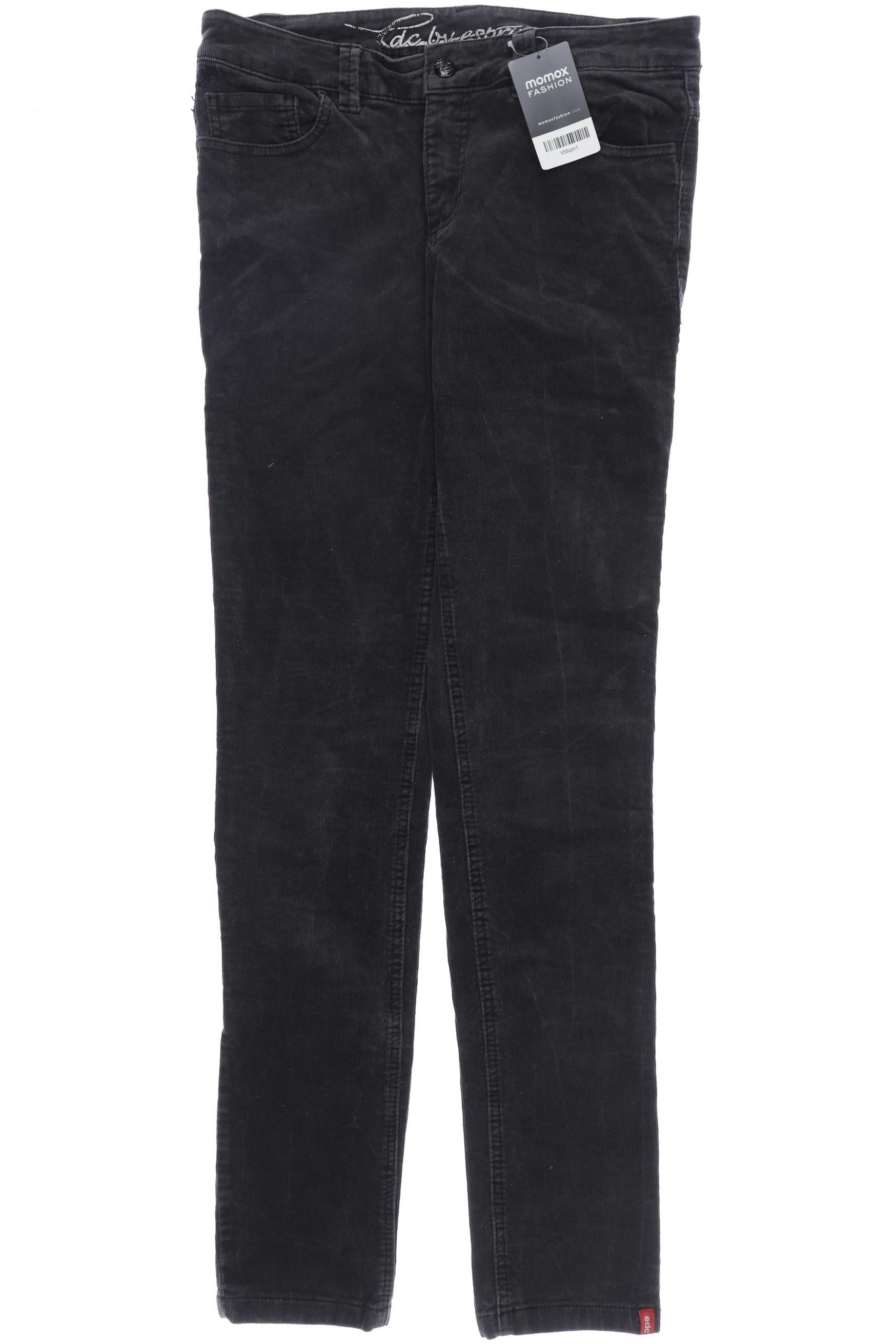 

edc by Esprit Damen Stoffhose, schwarz, Gr. 38