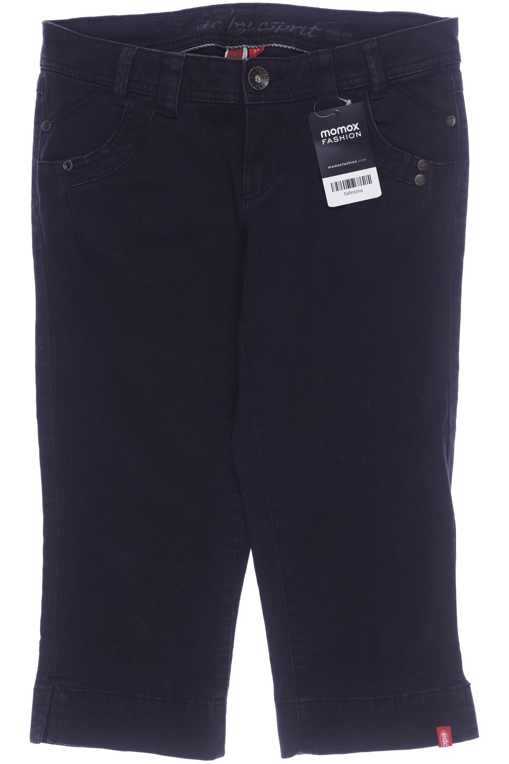 

edc by Esprit Damen Stoffhose, schwarz, Gr. 34
