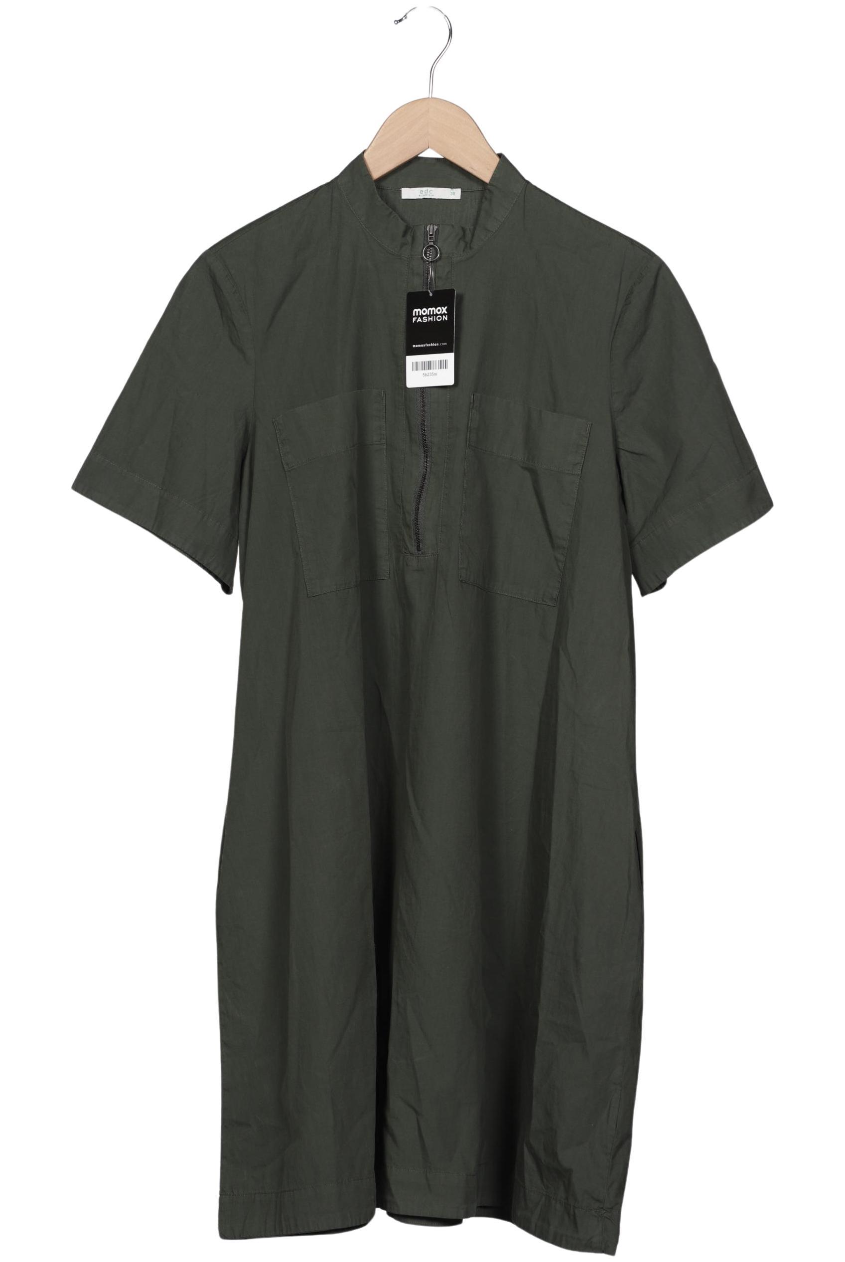 

edc by Esprit Damen Kleid, grün, Gr. 38