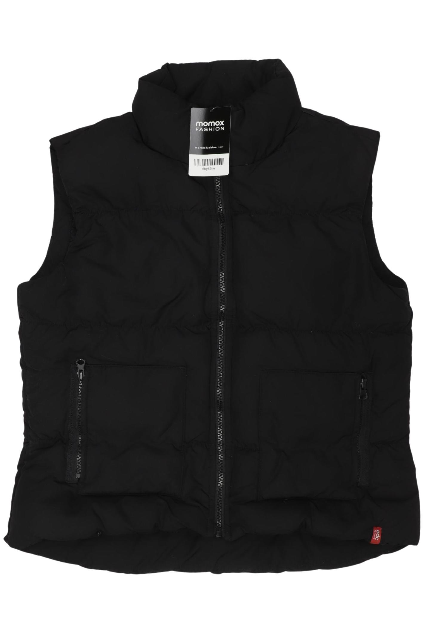 

edc by Esprit Damen Weste, schwarz, Gr. 38