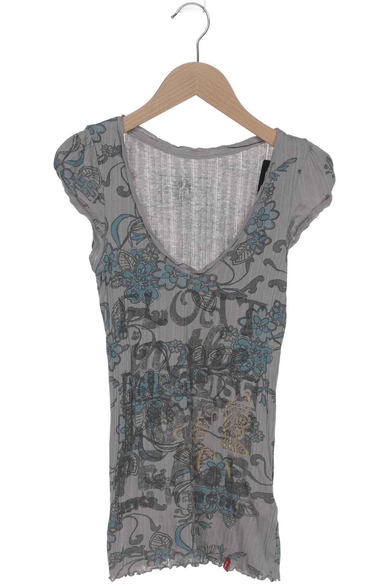 

edc by Esprit Damen T-Shirt, grau, Gr. 36