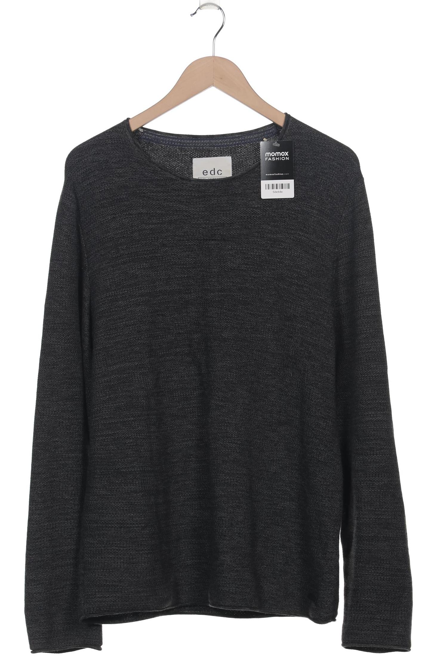 

edc by Esprit Herren Pullover, grau, Gr. 54