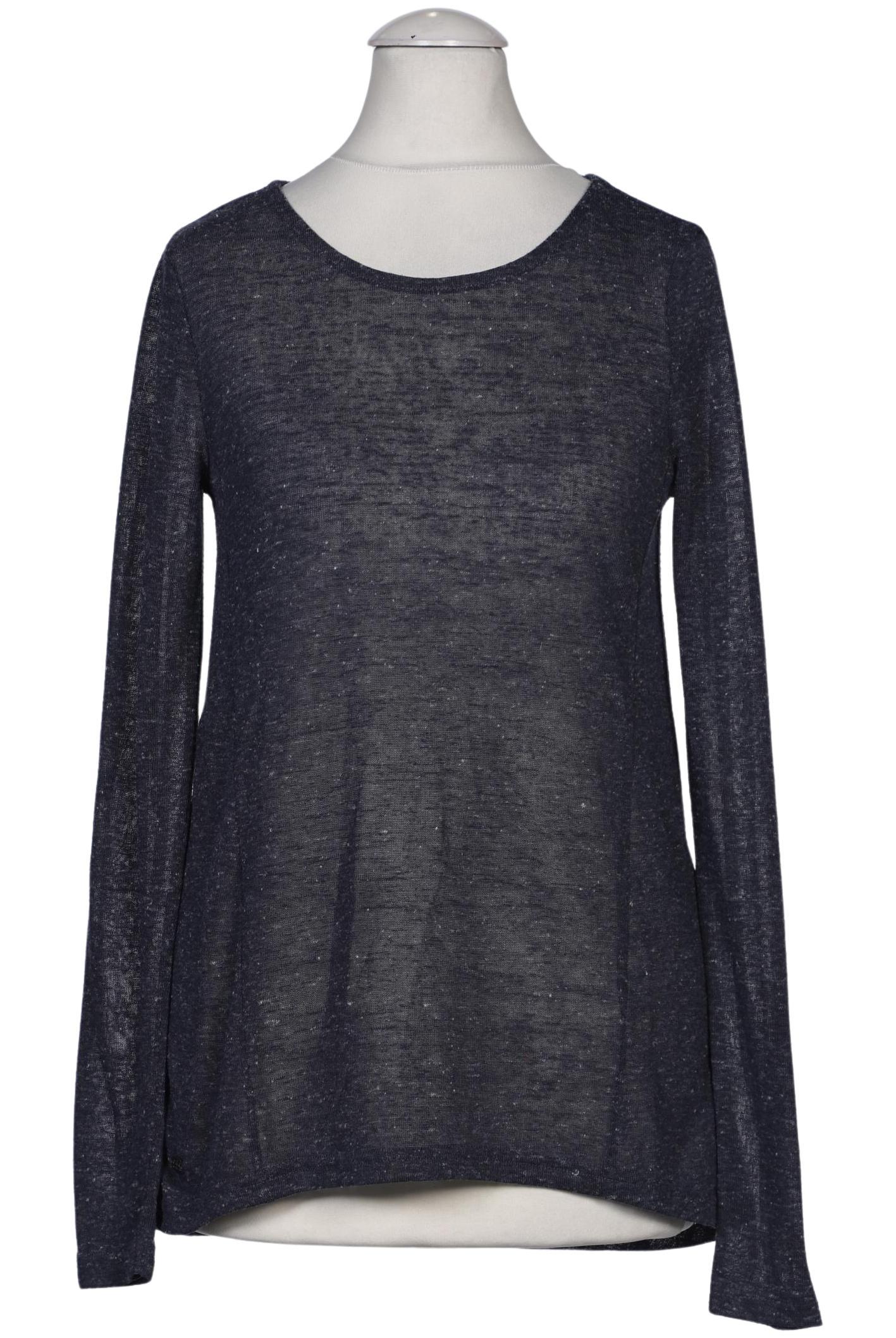 

edc by Esprit Damen Langarmshirt, marineblau, Gr. 34