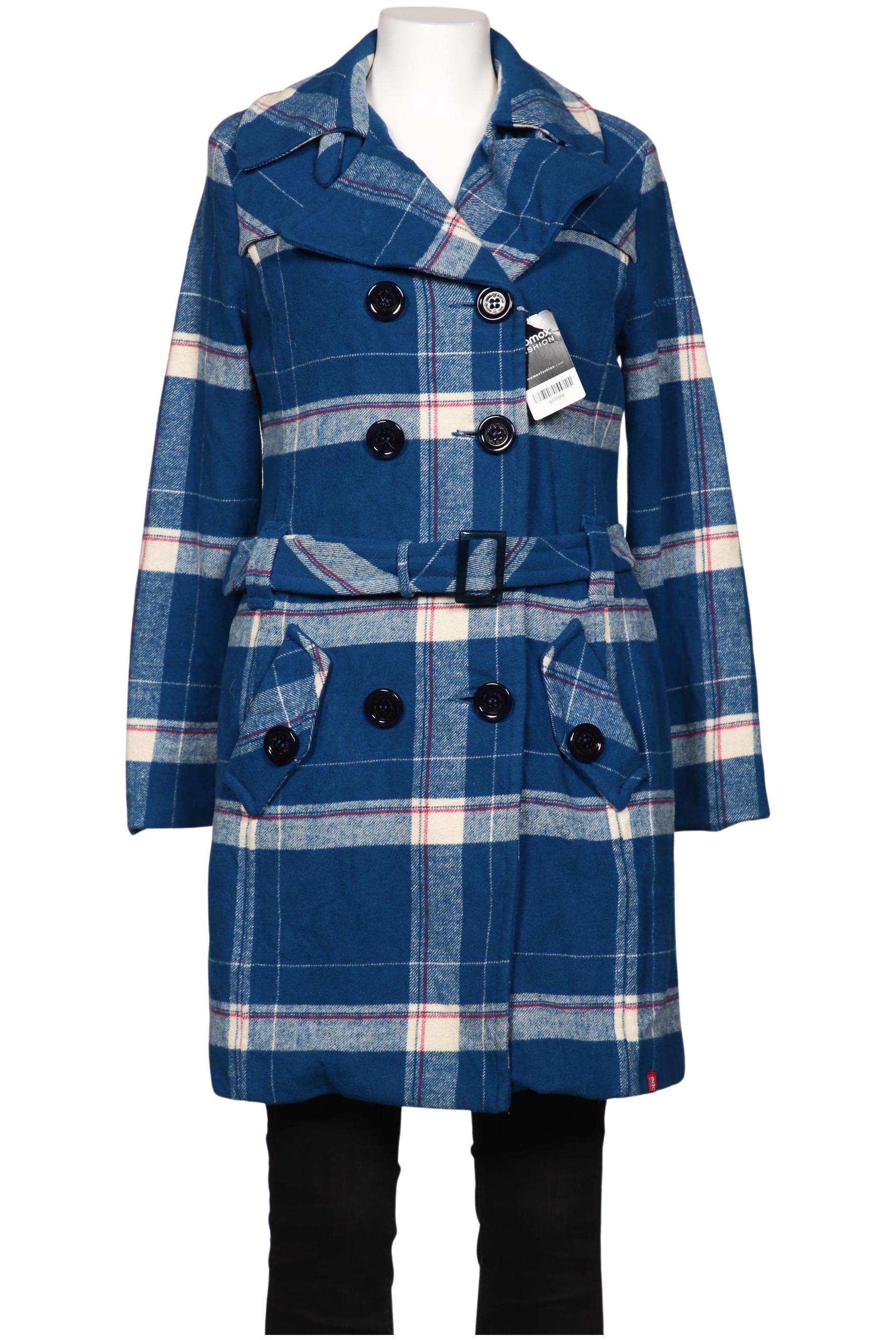 

edc by Esprit Damen Mantel, blau, Gr. 44