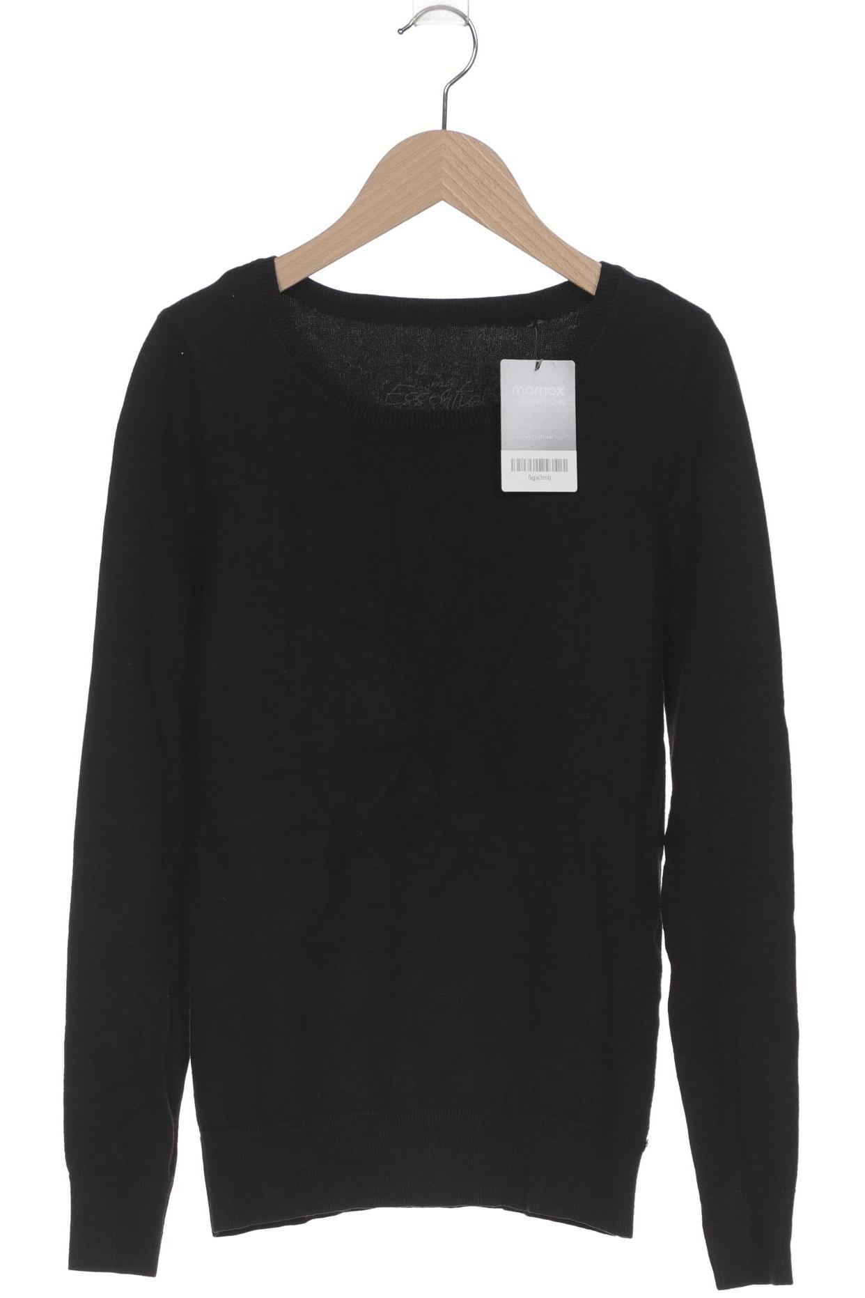 

edc by Esprit Damen Pullover, schwarz, Gr. 34