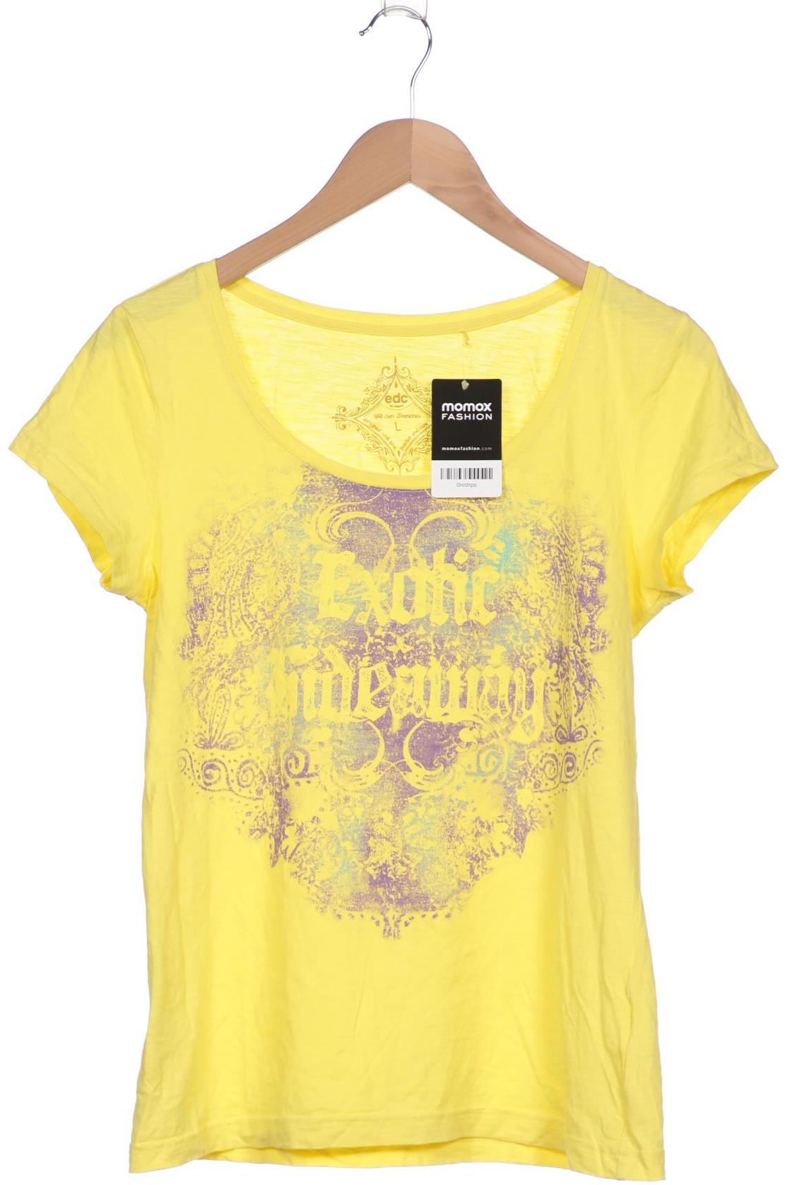 

edc by Esprit Damen T-Shirt, gelb, Gr. 42