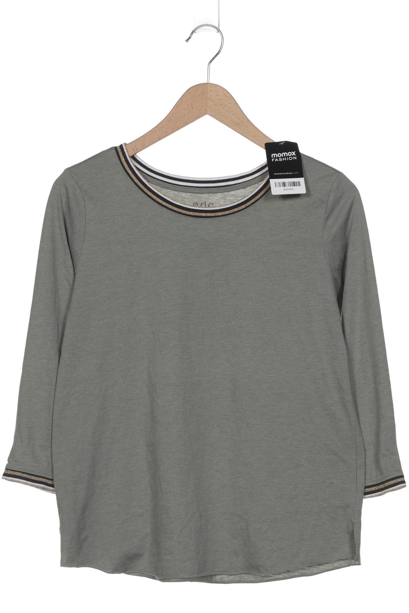 

edc by Esprit Damen Langarmshirt, grün, Gr. 38
