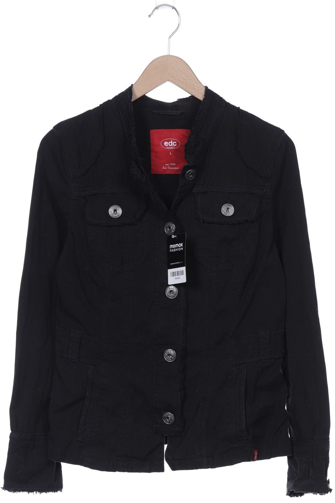 

edc by Esprit Damen Jacke, schwarz, Gr. 42