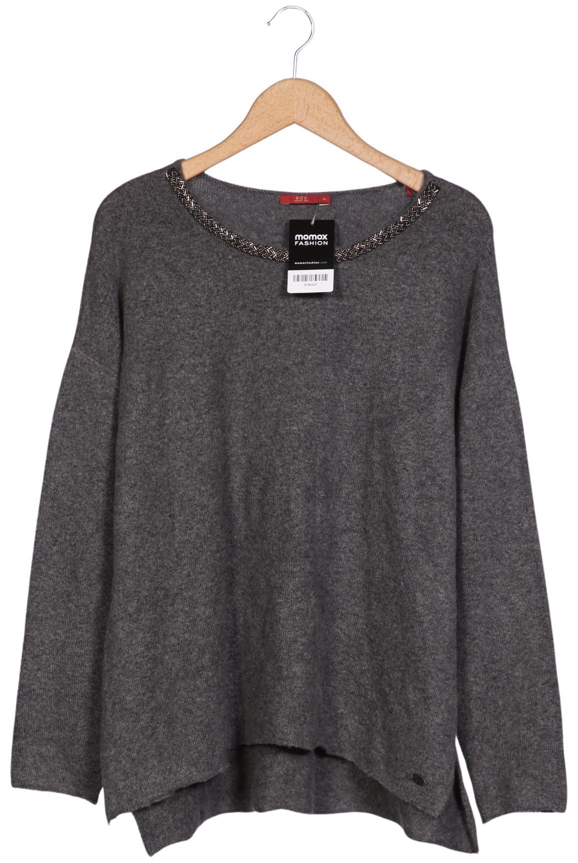 

edc by Esprit Damen Pullover, grau, Gr. 44