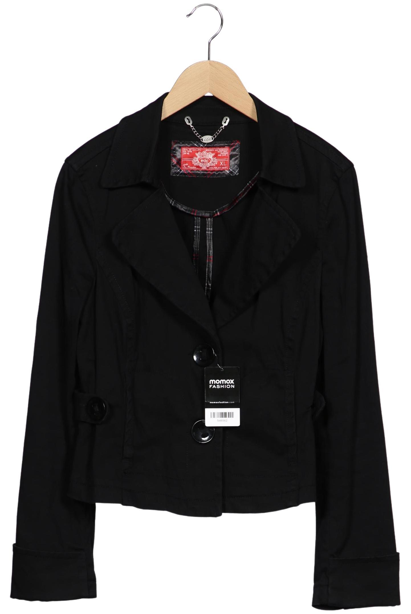 

edc by Esprit Damen Jacke, schwarz, Gr. 44