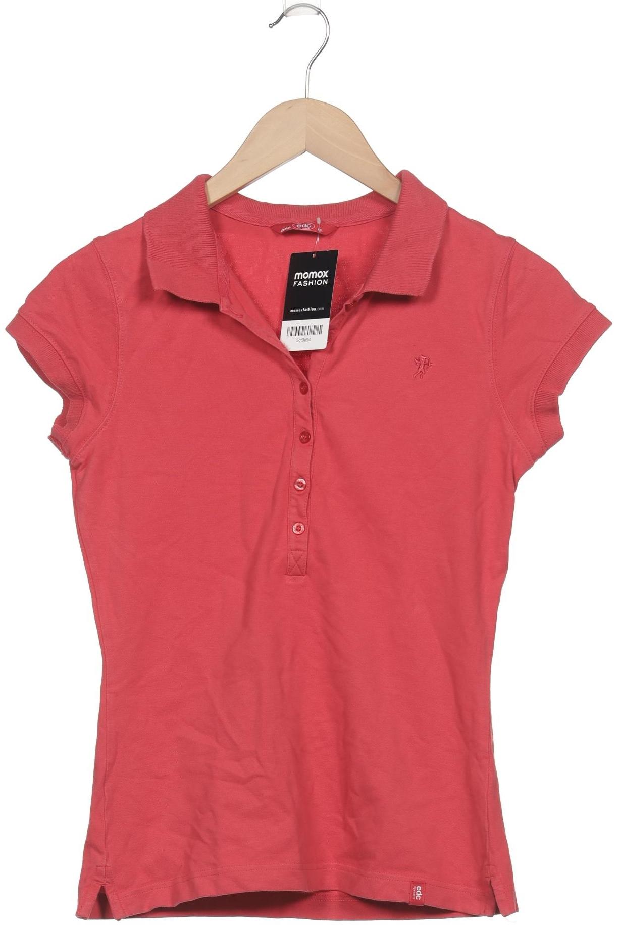 

edc by Esprit Damen Poloshirt, rot, Gr. 38