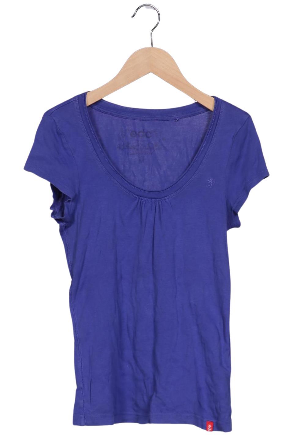 

edc by Esprit Damen T-Shirt, blau, Gr. 38