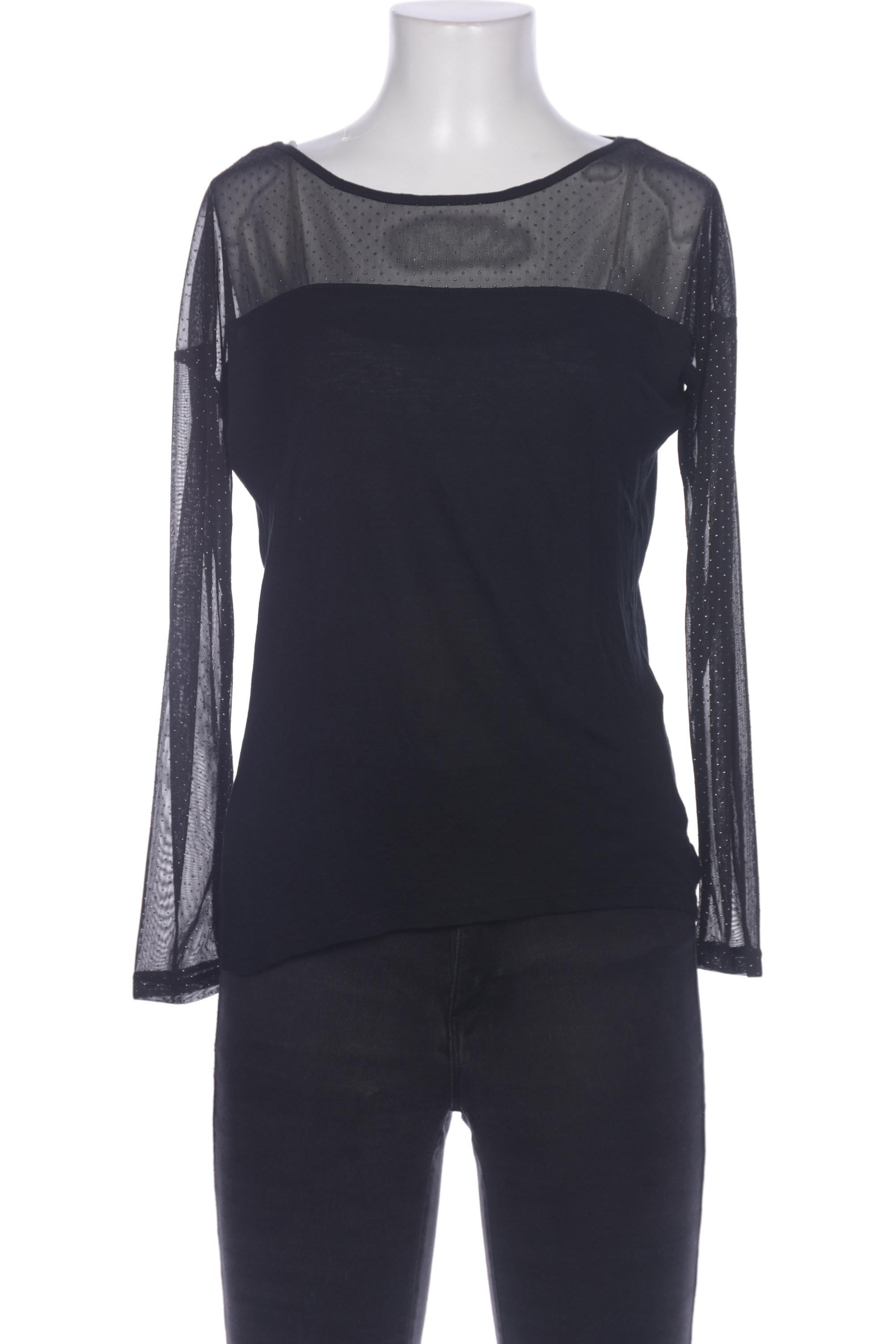 

edc by Esprit Damen Langarmshirt, schwarz, Gr. 38