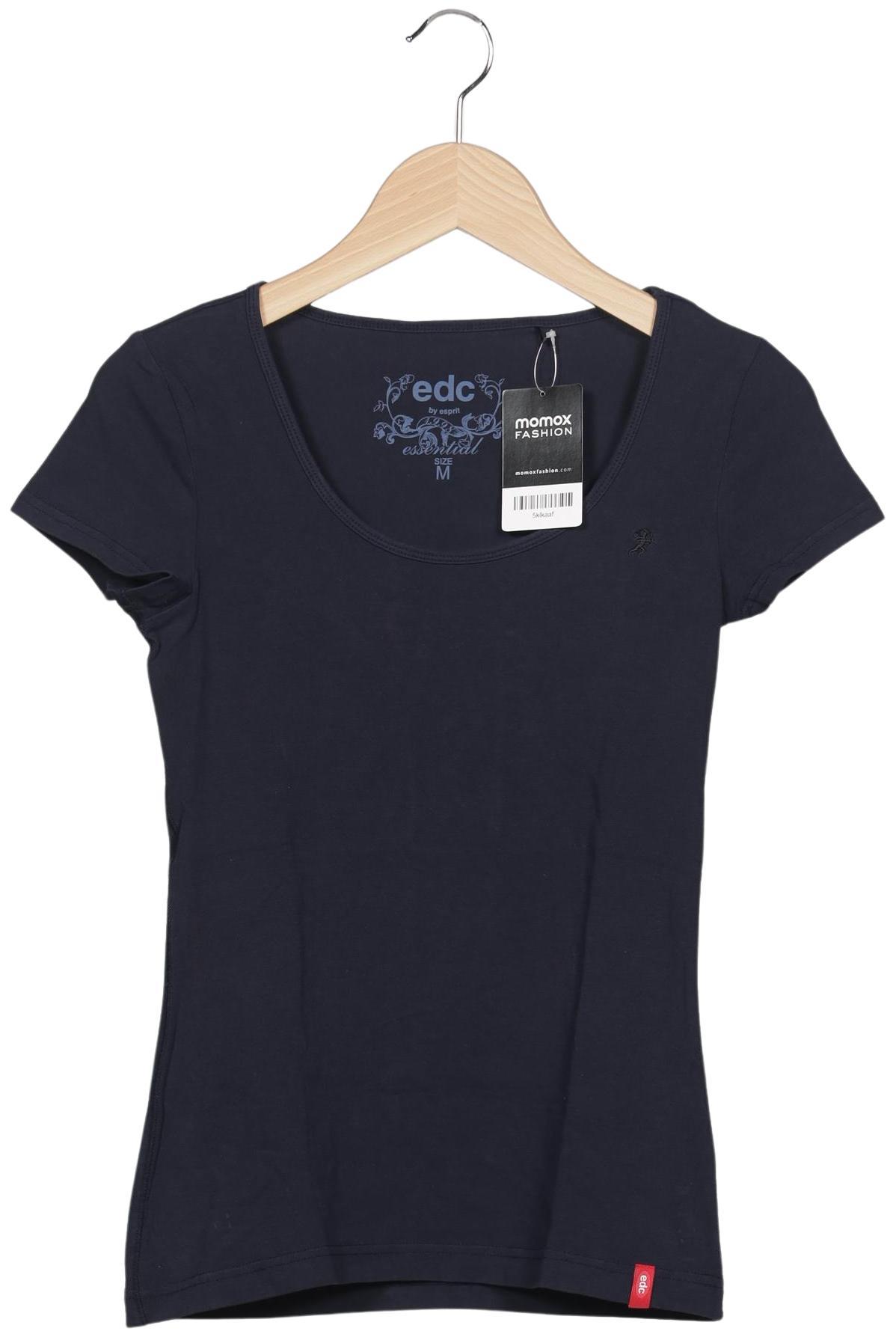 

edc by Esprit Damen T-Shirt, marineblau, Gr. 38