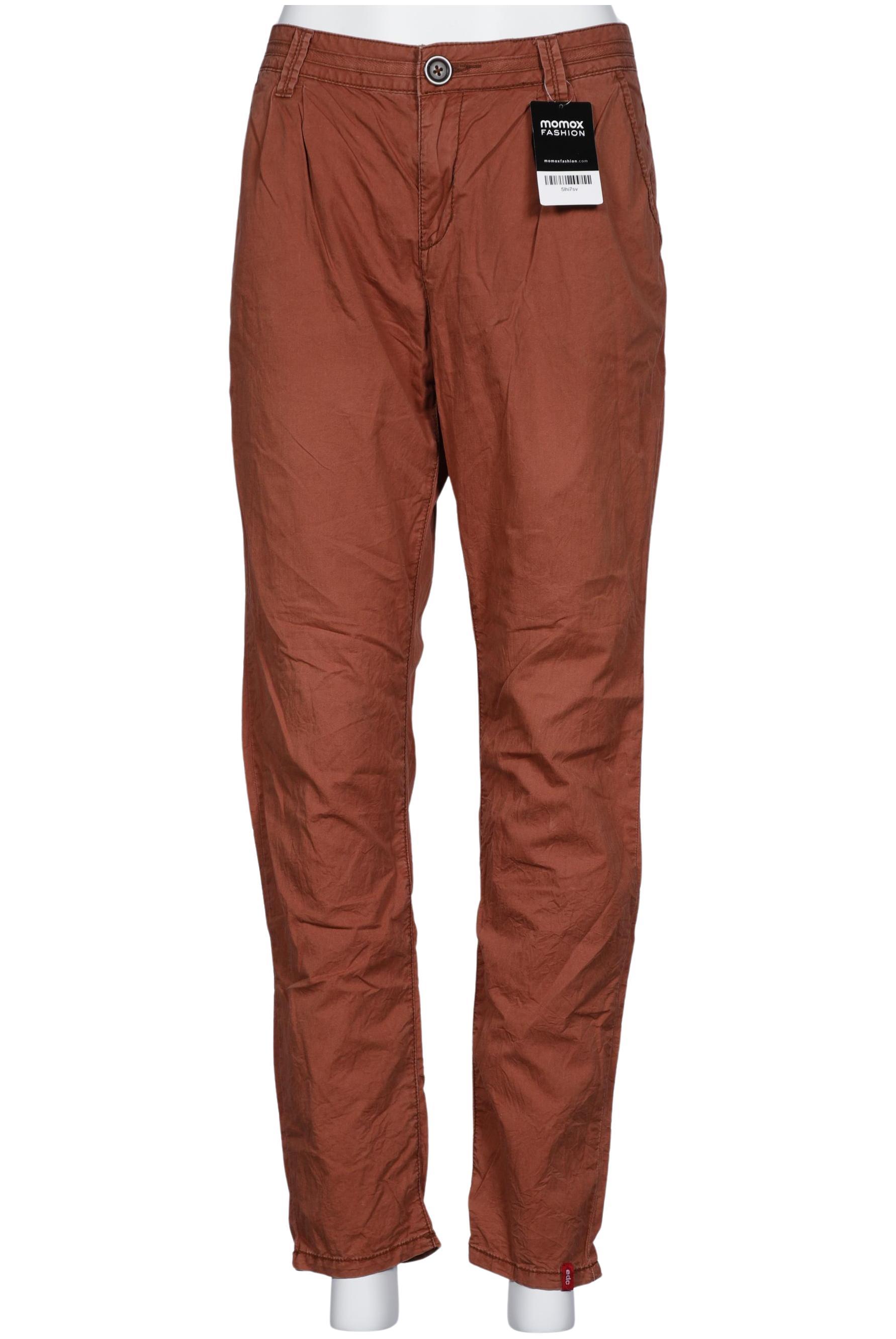 

edc by Esprit Damen Stoffhose, braun, Gr. 40
