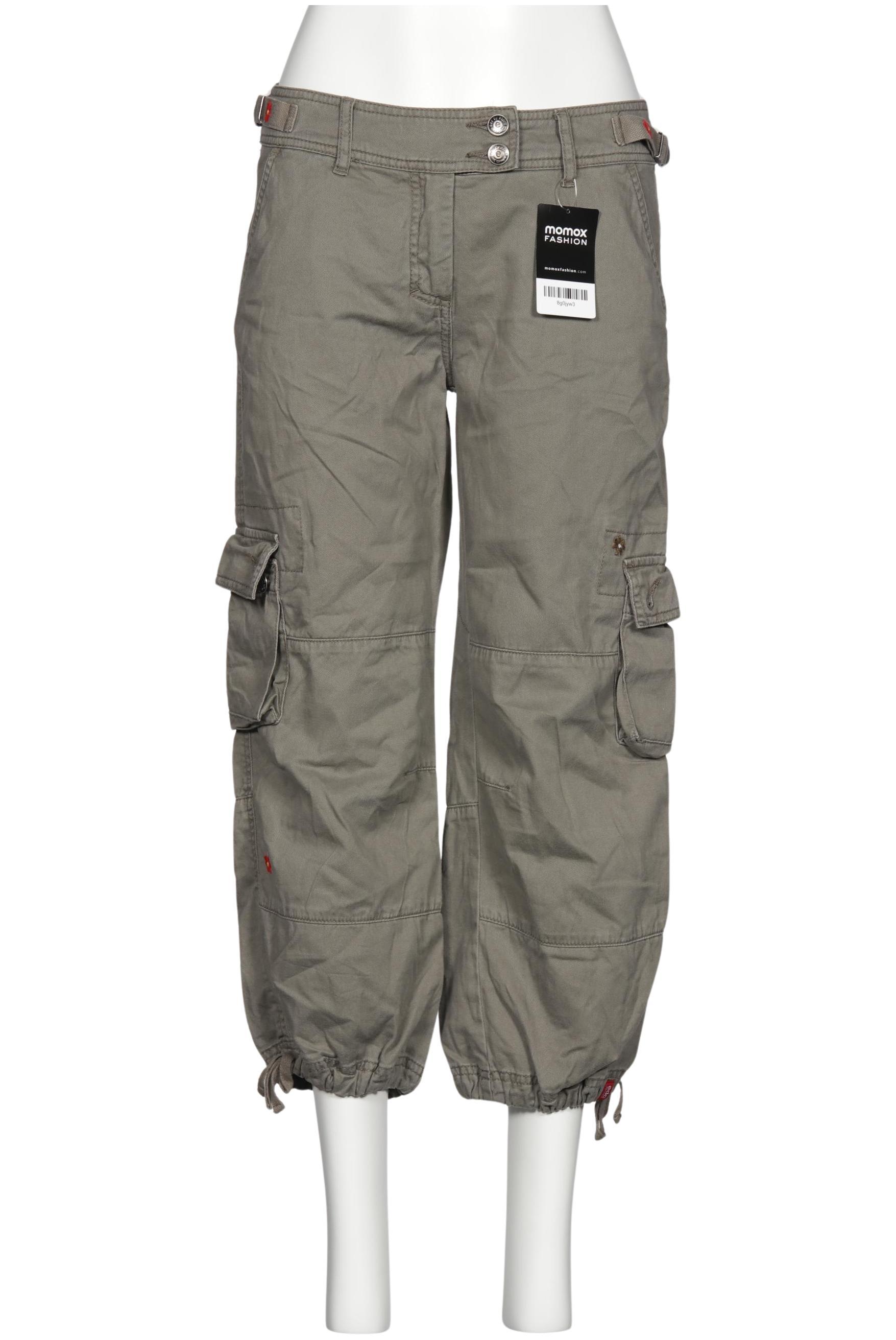 

edc by Esprit Damen Stoffhose, grau, Gr. 36
