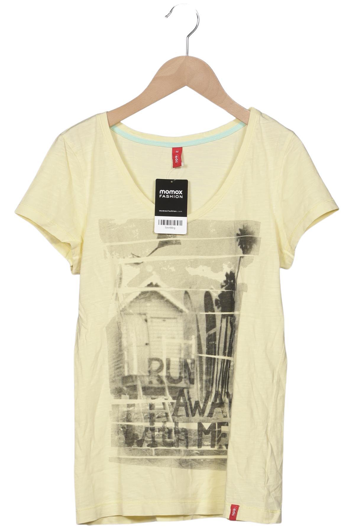 

edc by Esprit Damen T-Shirt, gelb, Gr. 38