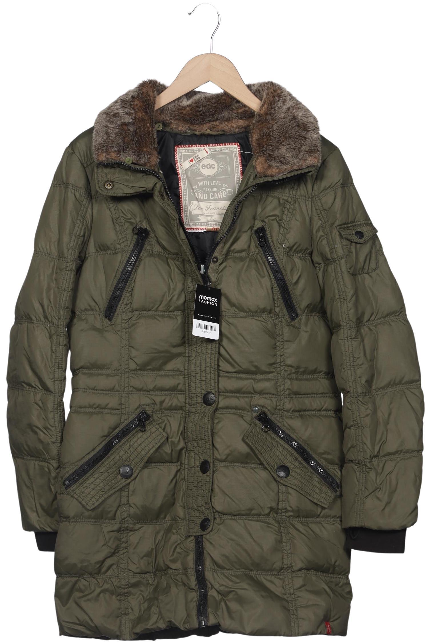 

edc by Esprit Damen Mantel, grün, Gr. 44