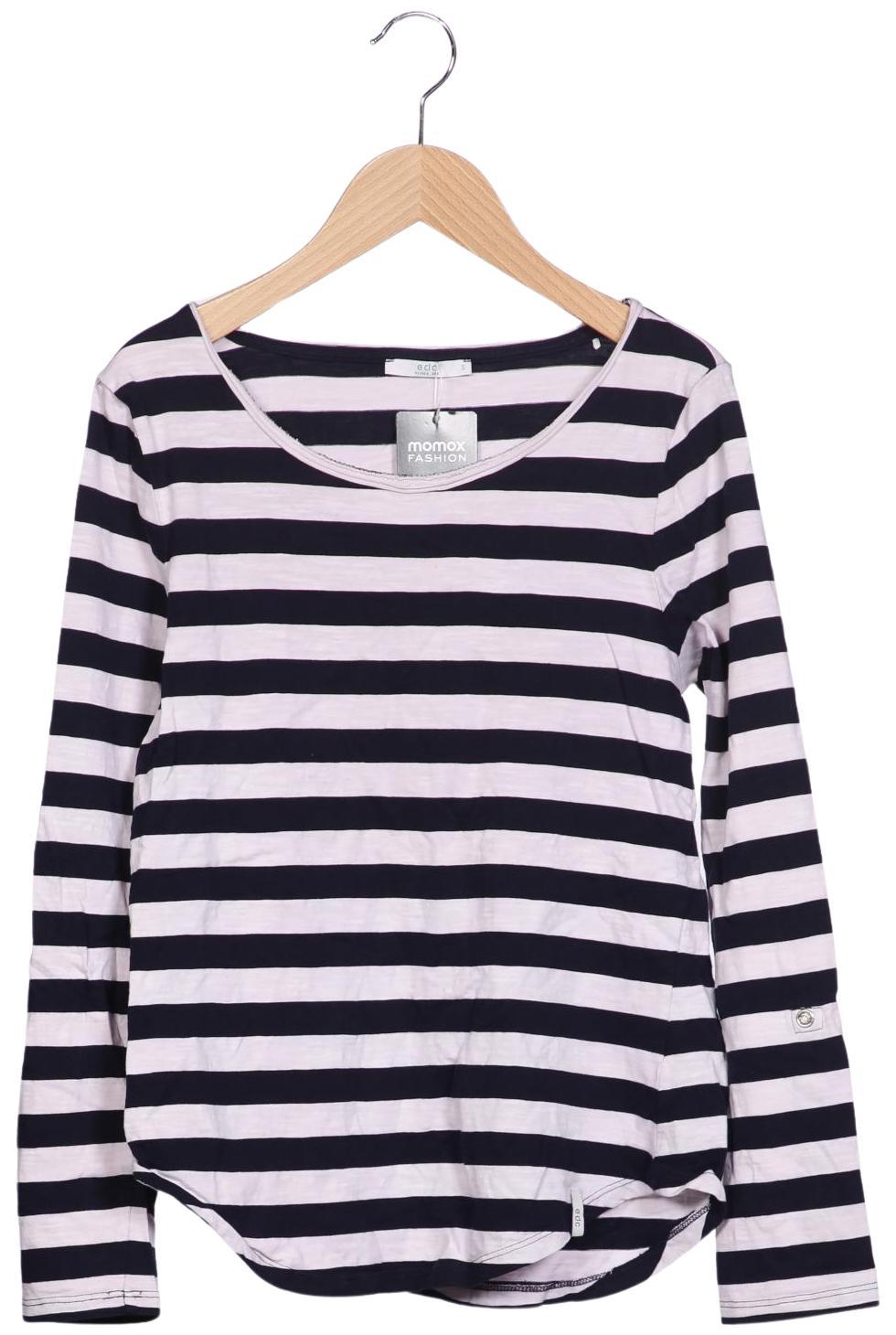 

edc by Esprit Damen Langarmshirt, mehrfarbig, Gr. 36