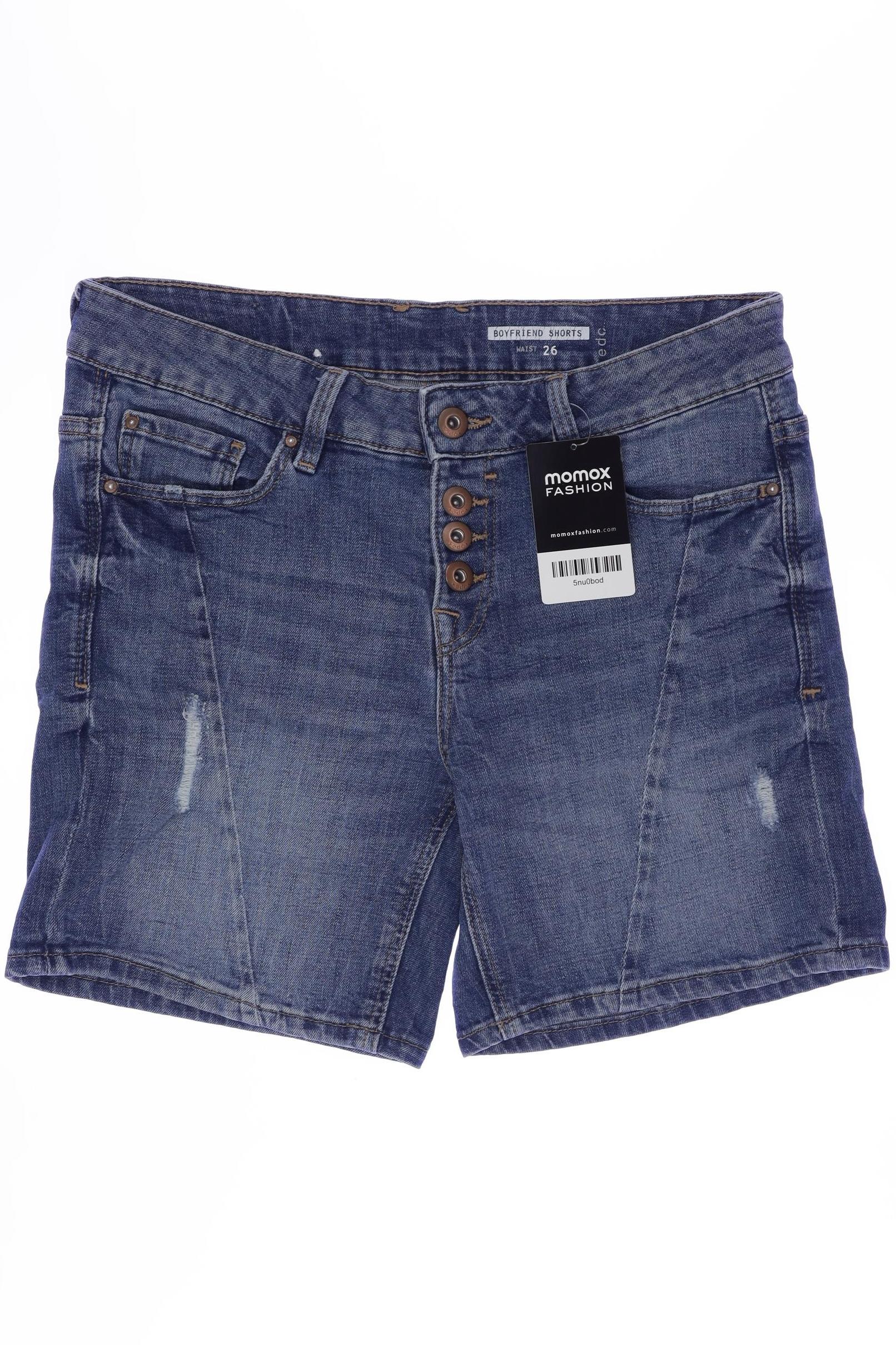 

edc by Esprit Damen Shorts, blau, Gr. 26