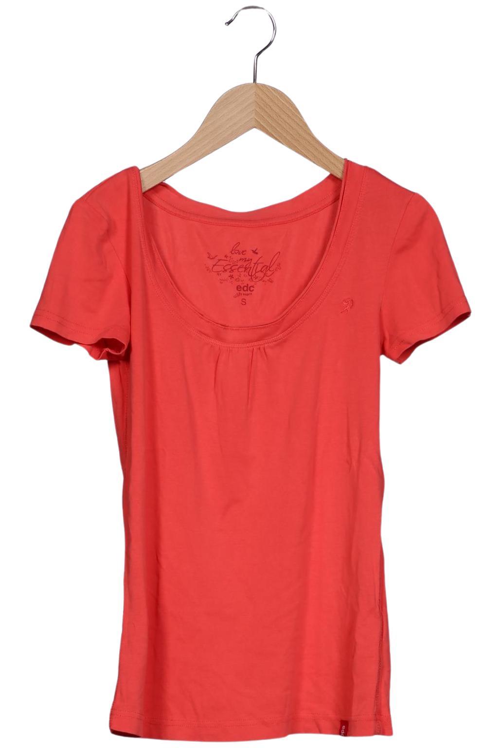 

edc by Esprit Damen T-Shirt, rot, Gr. 36