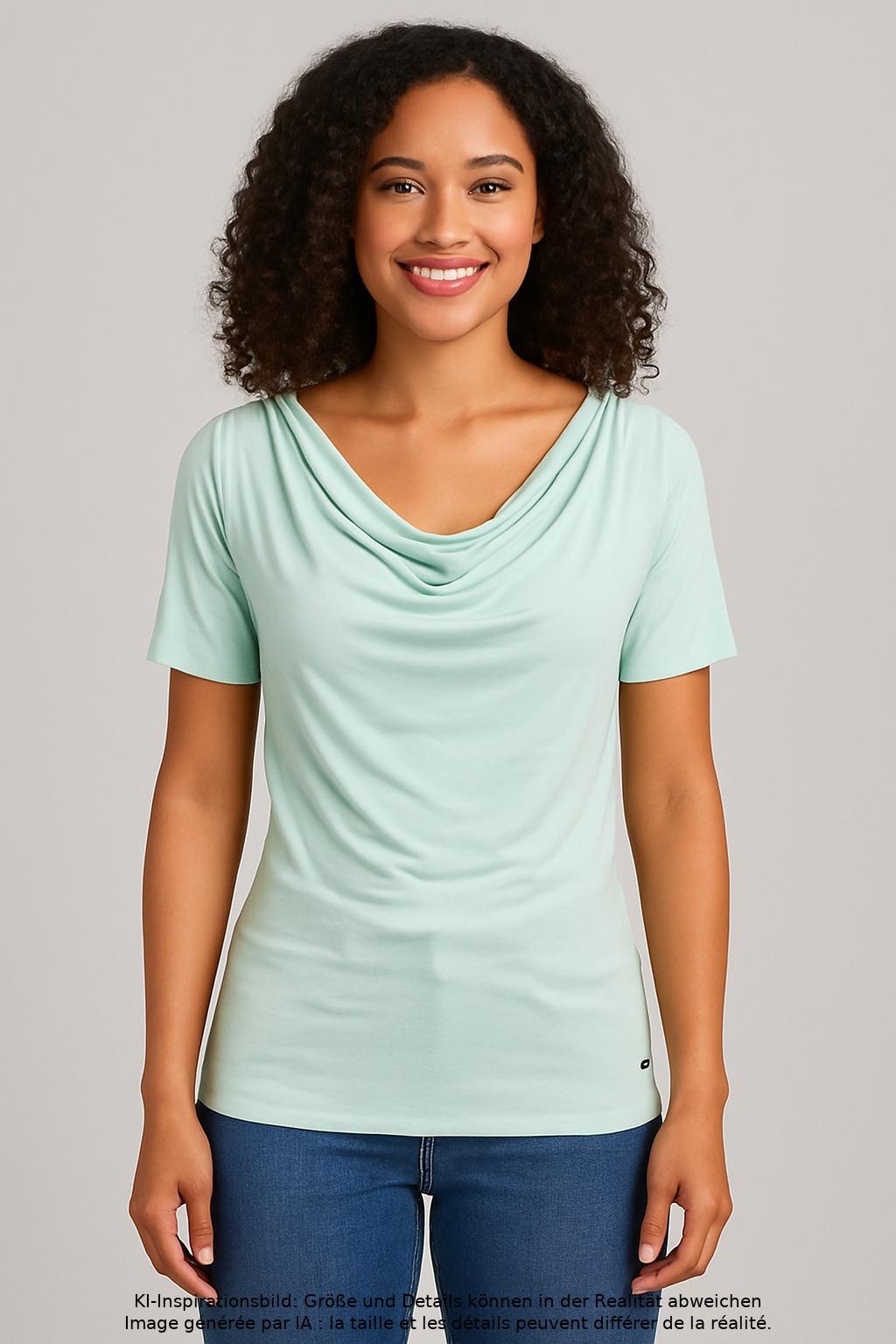 

edc by Esprit Damen T-Shirt, hellgrün, Gr. 36