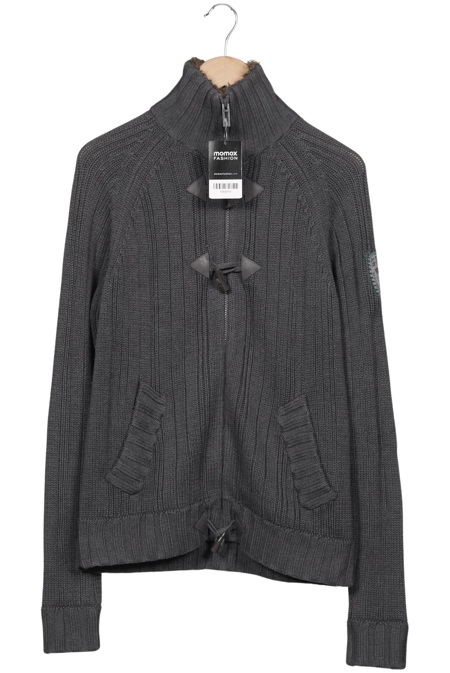 

edc by Esprit Herren Strickjacke, grau, Gr. 48