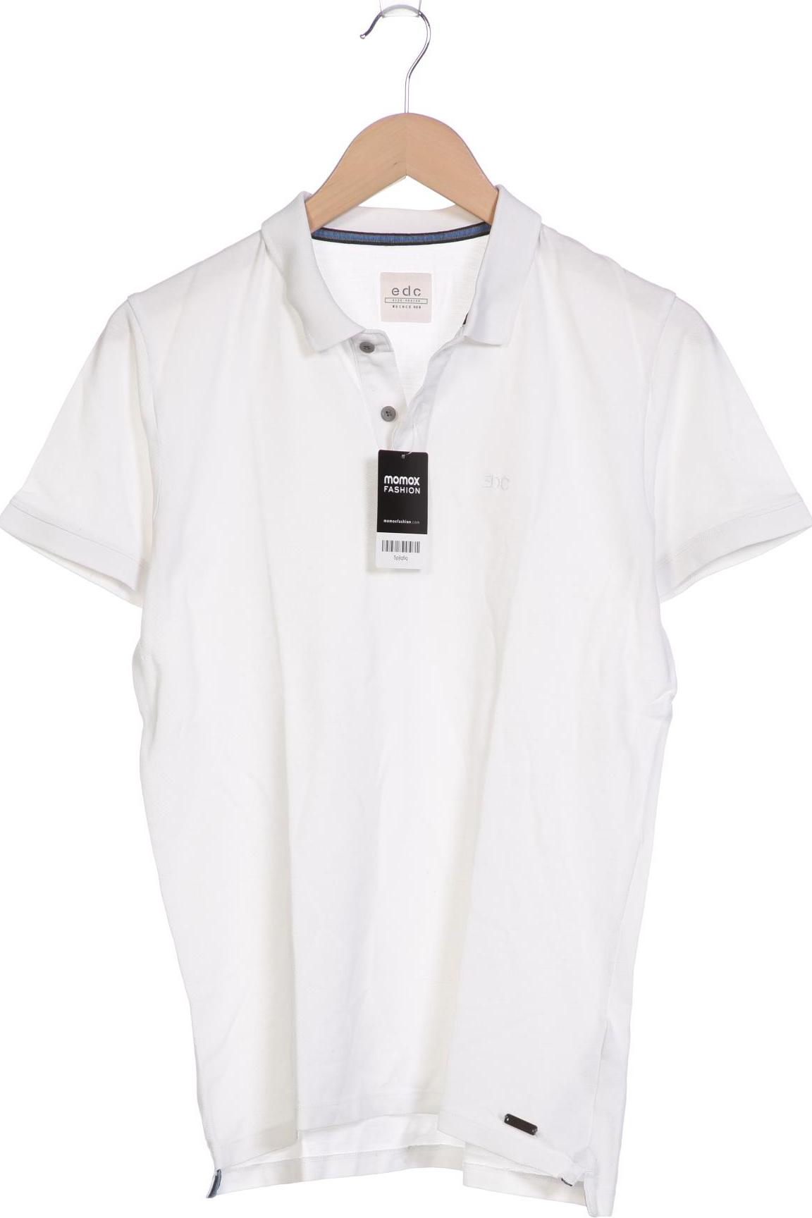 

edc by Esprit Herren Poloshirt, weiß