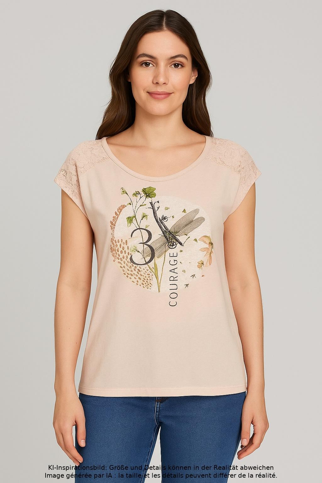 

edc by Esprit Damen T-Shirt, pink, Gr. 36