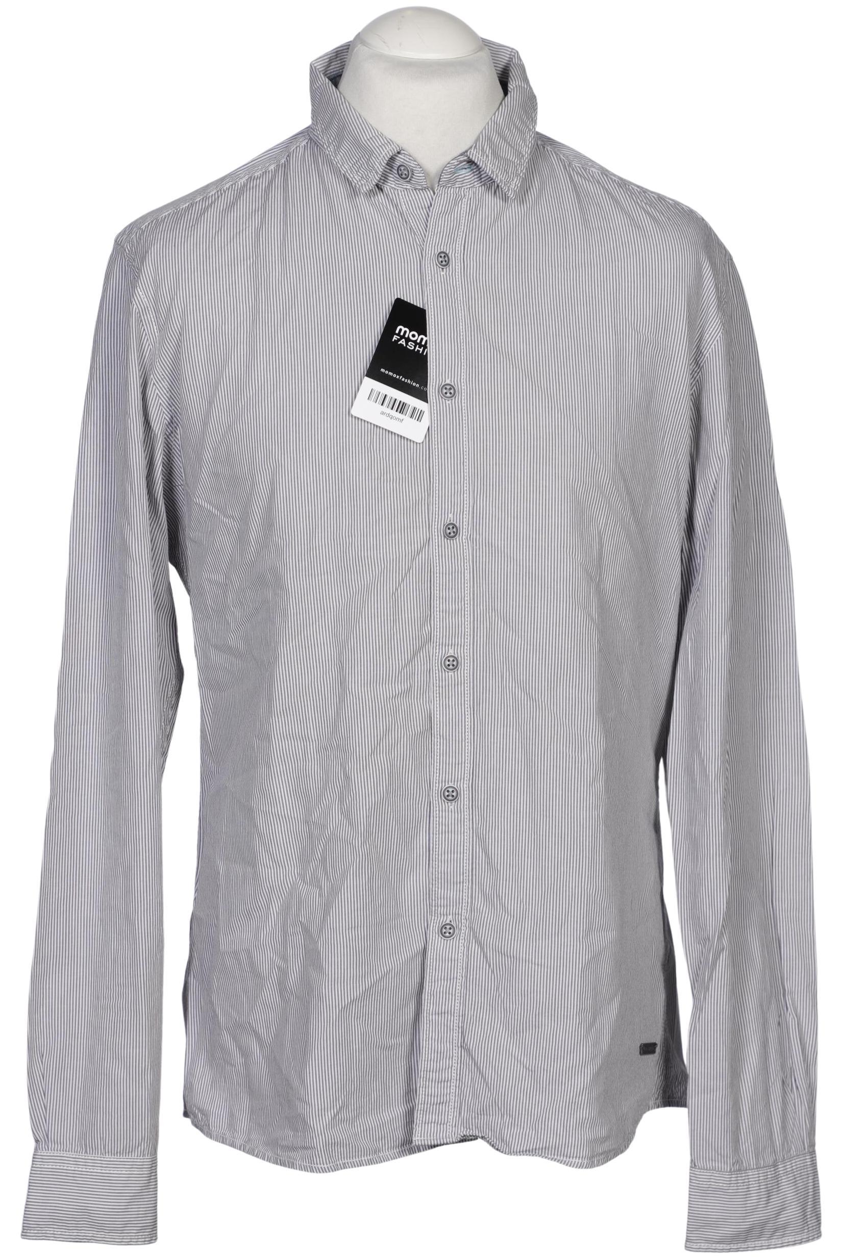 

edc by Esprit Herren Hemd, grau, Gr. 54