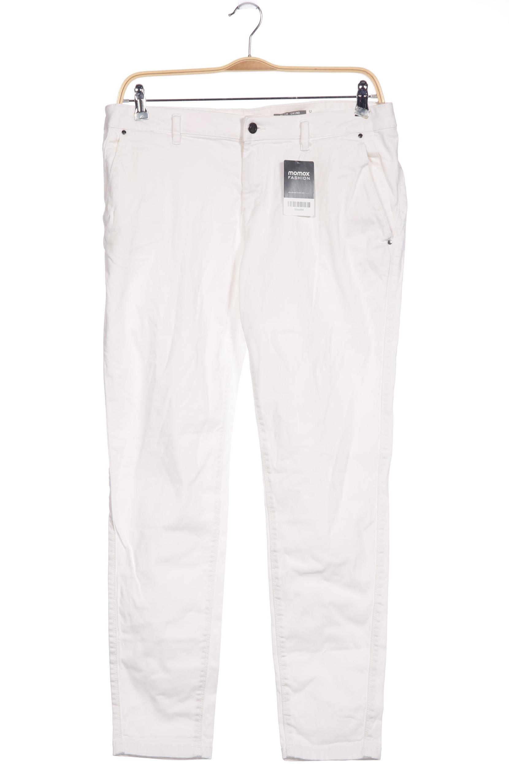 

edc by Esprit Damen Stoffhose, weiß, Gr. 44