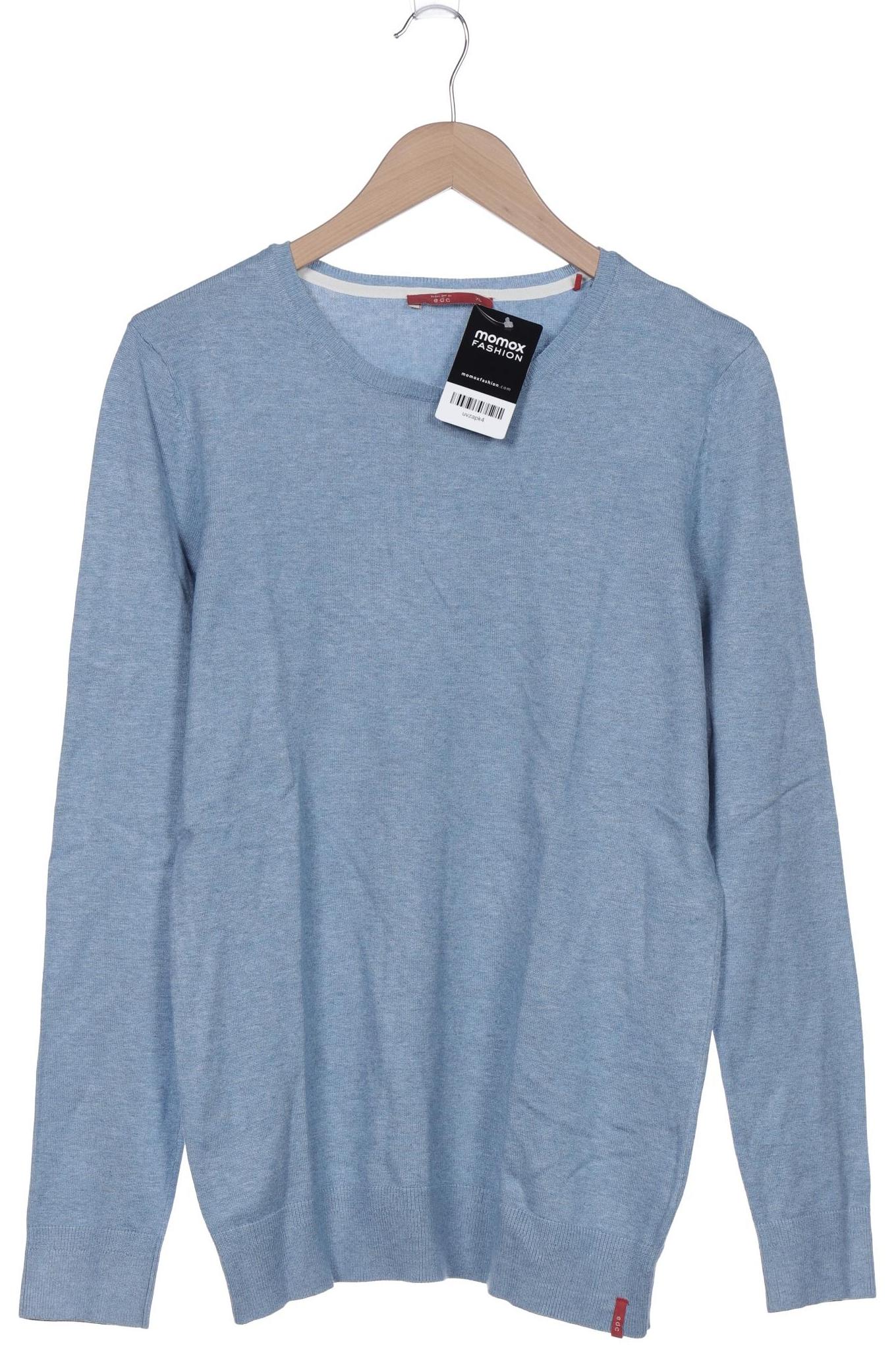 

edc by Esprit Damen Pullover, blau, Gr. 44