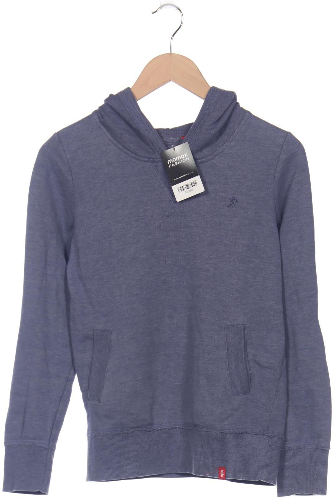 

edc by Esprit Damen Kapuzenpullover, blau, Gr. 34