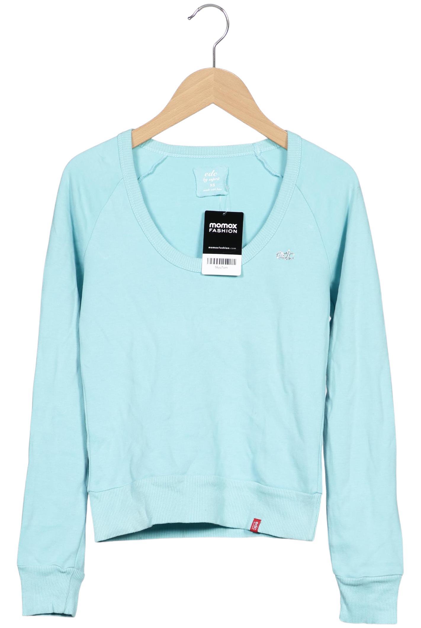 

edc by Esprit Damen Langarmshirt, hellblau, Gr. 34