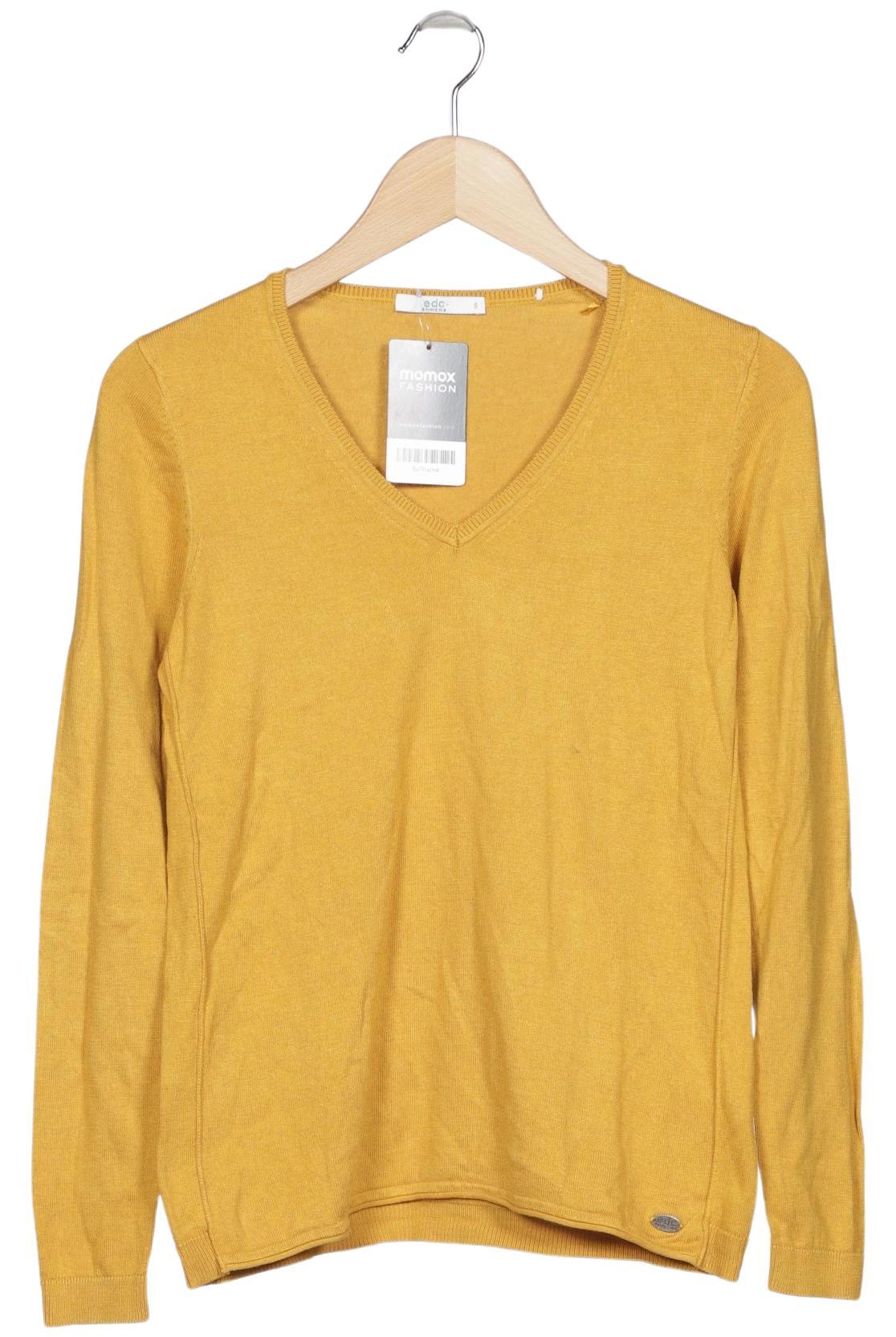 

edc by Esprit Damen Pullover, gelb, Gr. 36